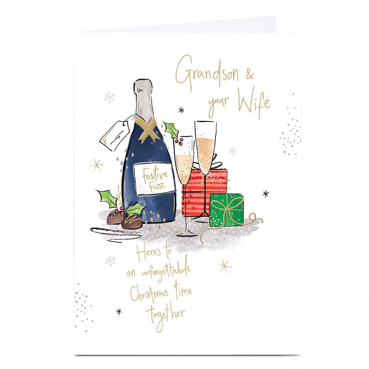 Christmas Card - Grandson & Your Wife