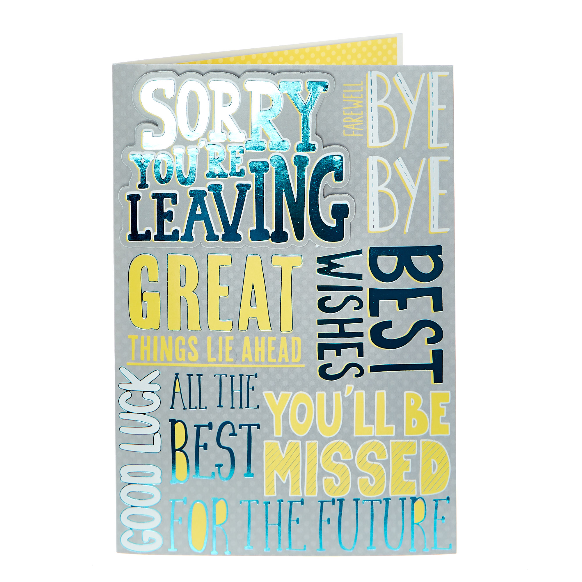 Leaving Card - Great Things Lie Agead