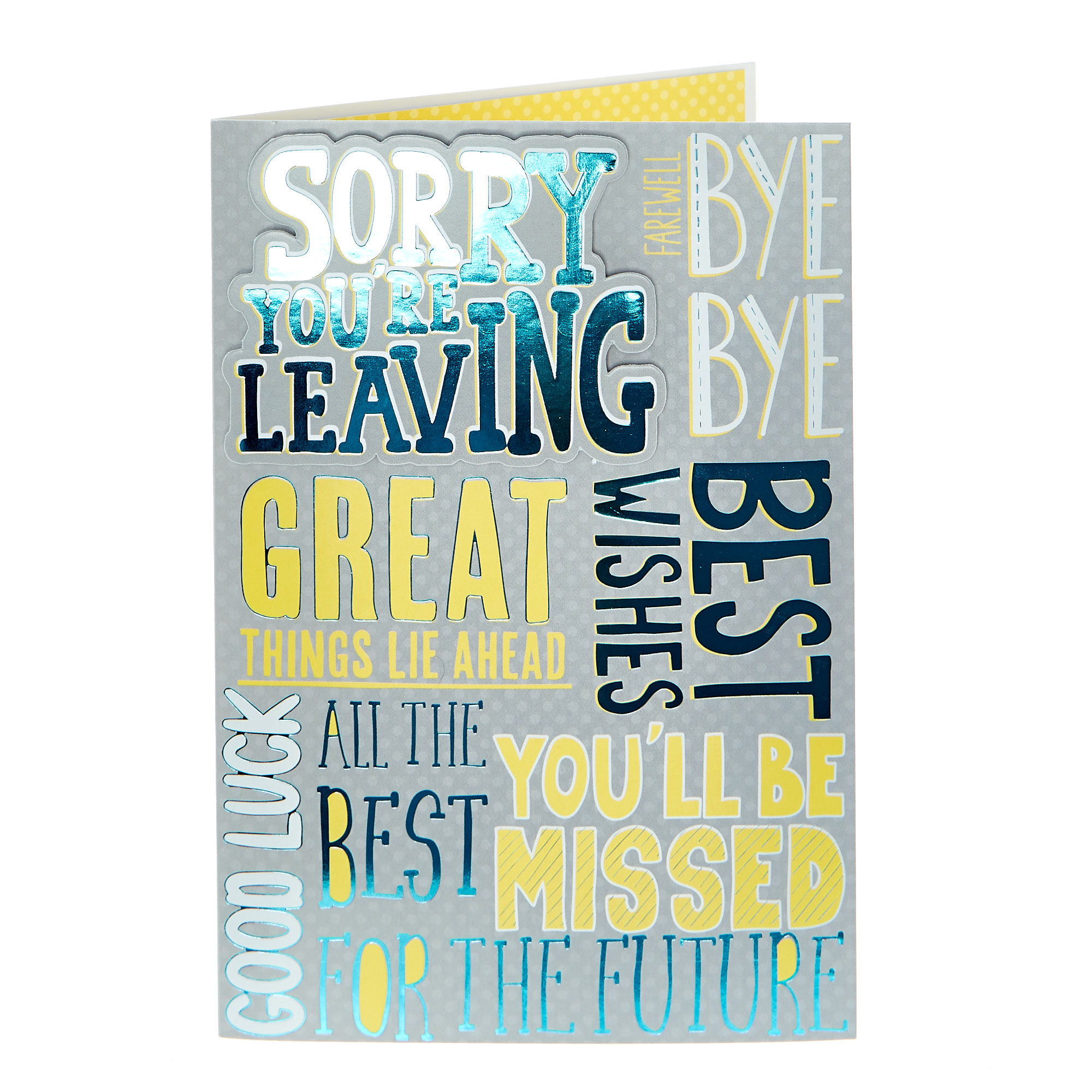 Leaving Card - Great Things Lie Agead