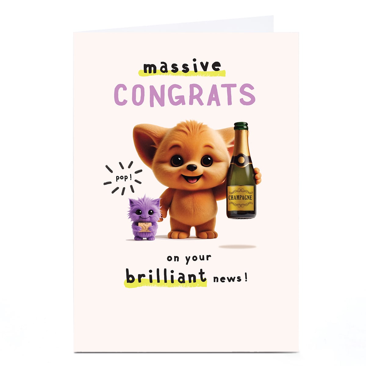 Wimzee Congratulations Card - Pop Brilliant News