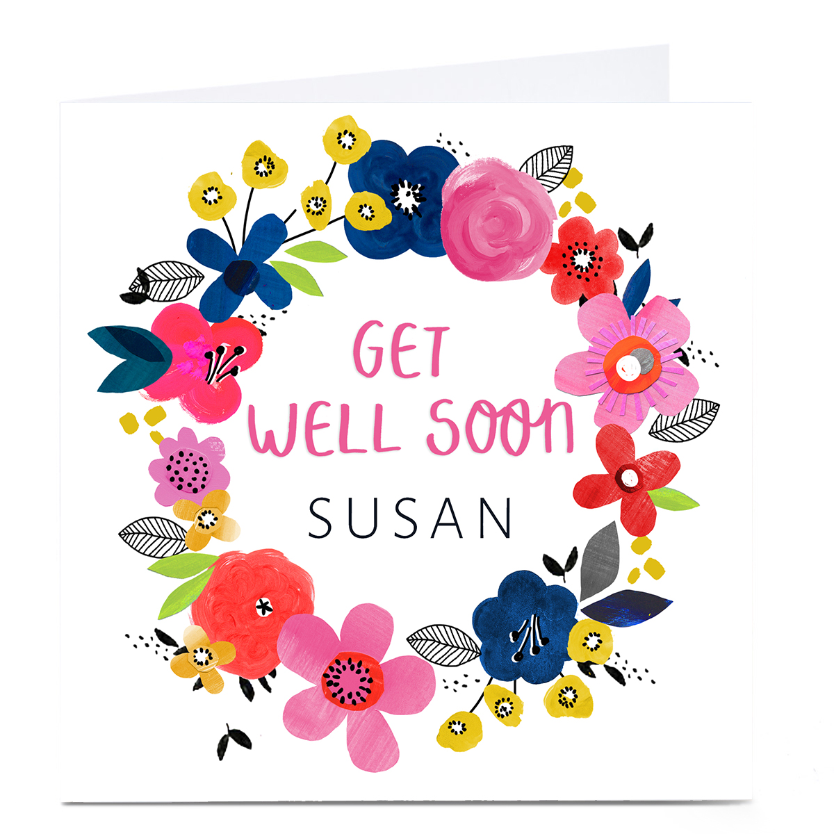 Personalised Kerry Spurling Card - Get Well Soon