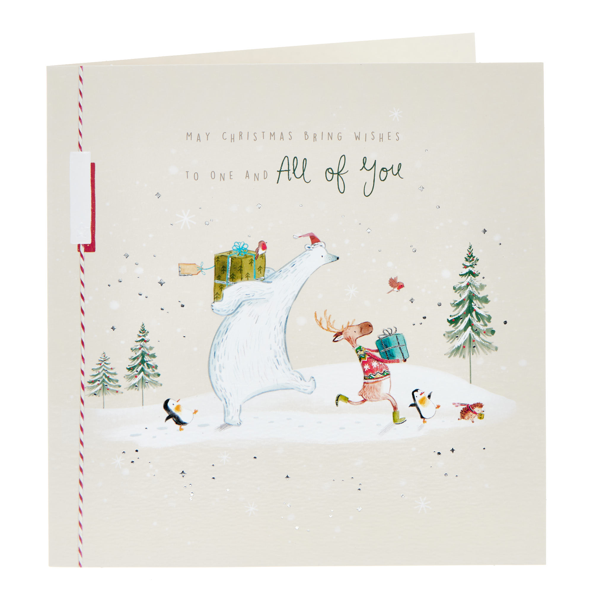 To All Of You Animals & Gifts Christmas Card