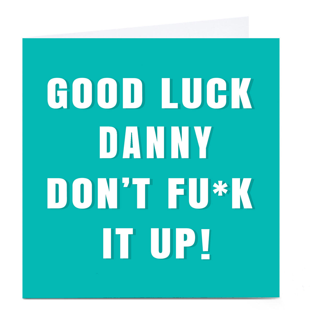 Personalised Card - Eday Good Luck