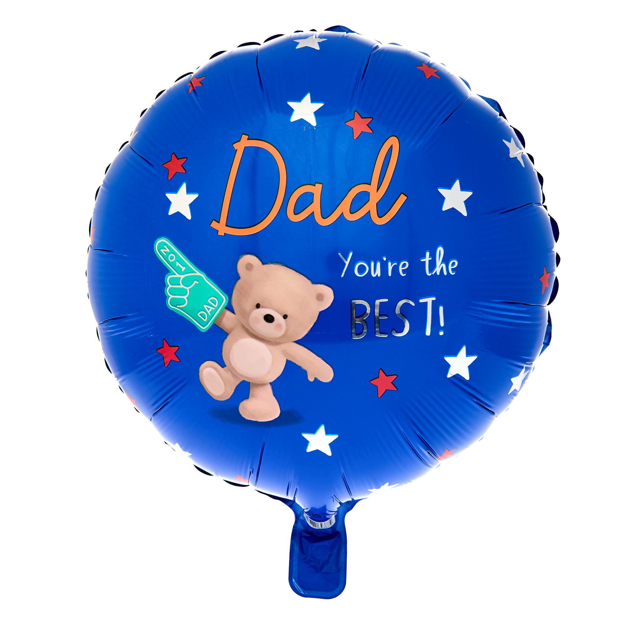Hugs Bear Dad You're The Best 18-Inch Foil Helium Balloon