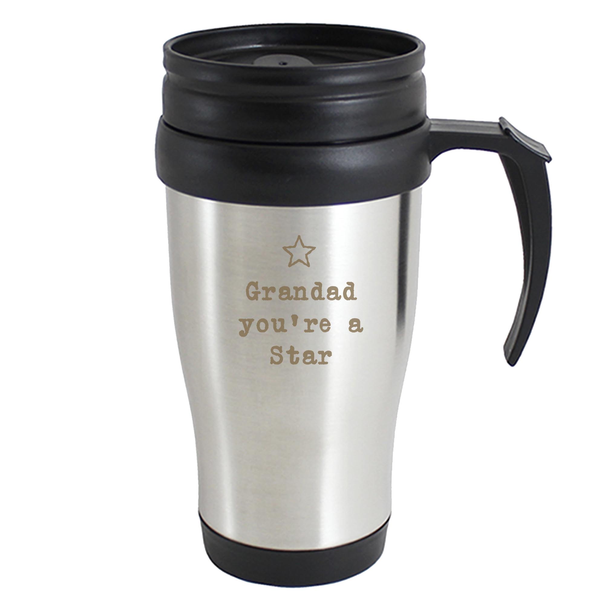 Personalised Star Metal Travel Mug