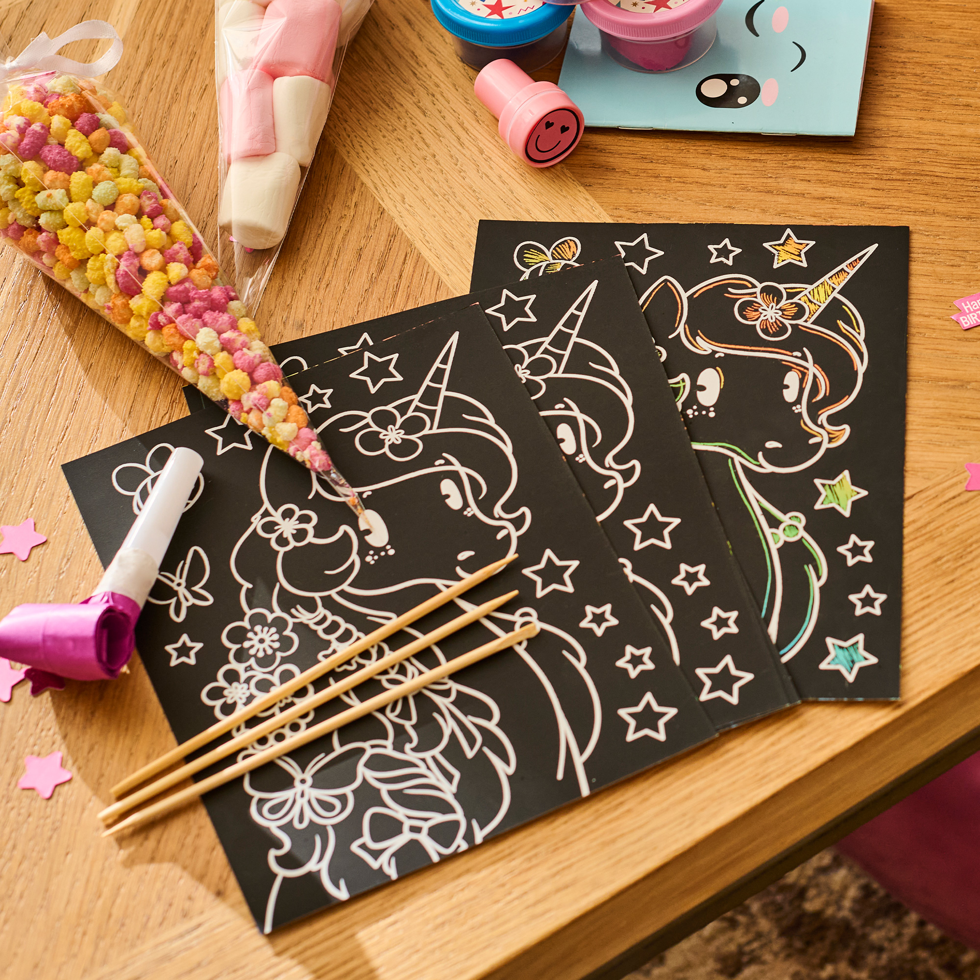 Unicorn Scratch Art Pack