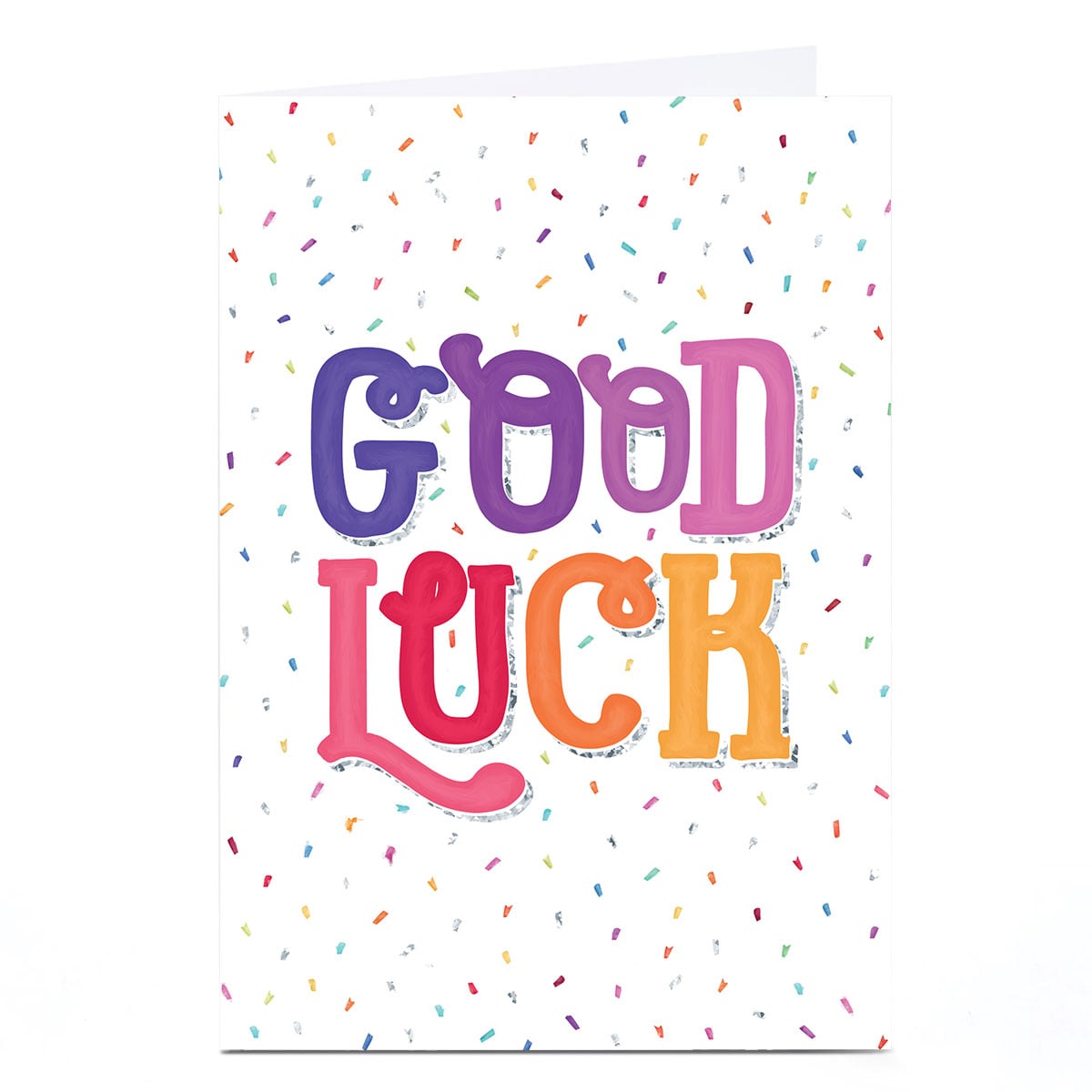 Buy Good Luck Card - Bold Rainbow Letters for GBP 1.99 | Card Factory UK