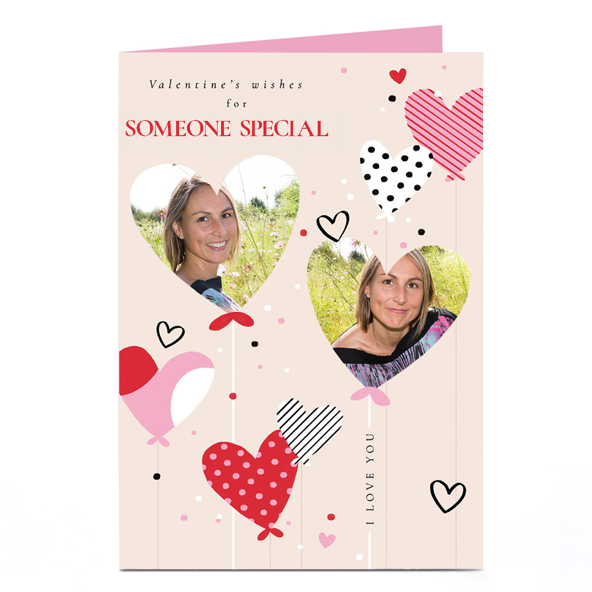 Personalised Valentine's Day Card - Heart Balloons, Someone Special