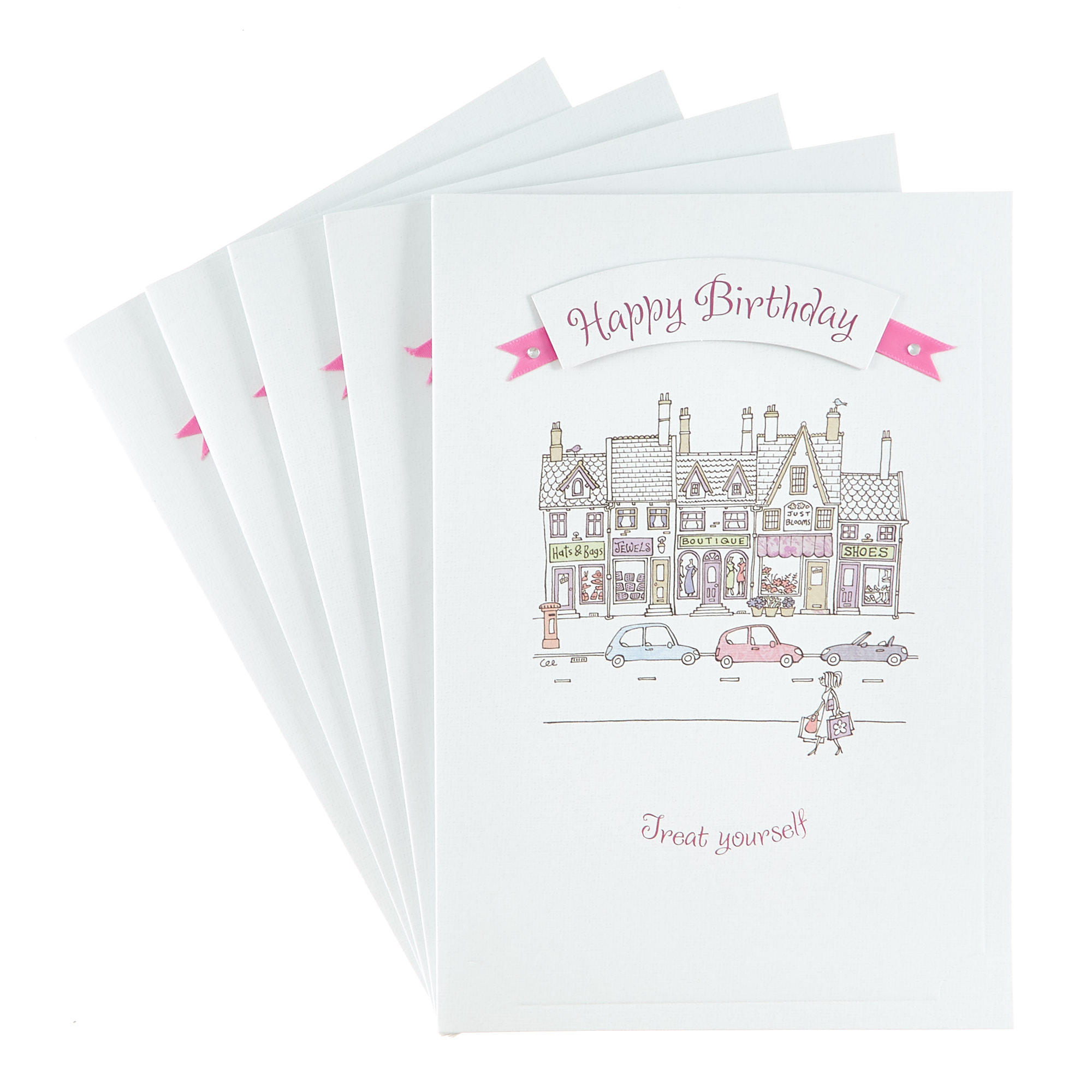 Birthday Cards - Treat Yourself (Pack of 6)