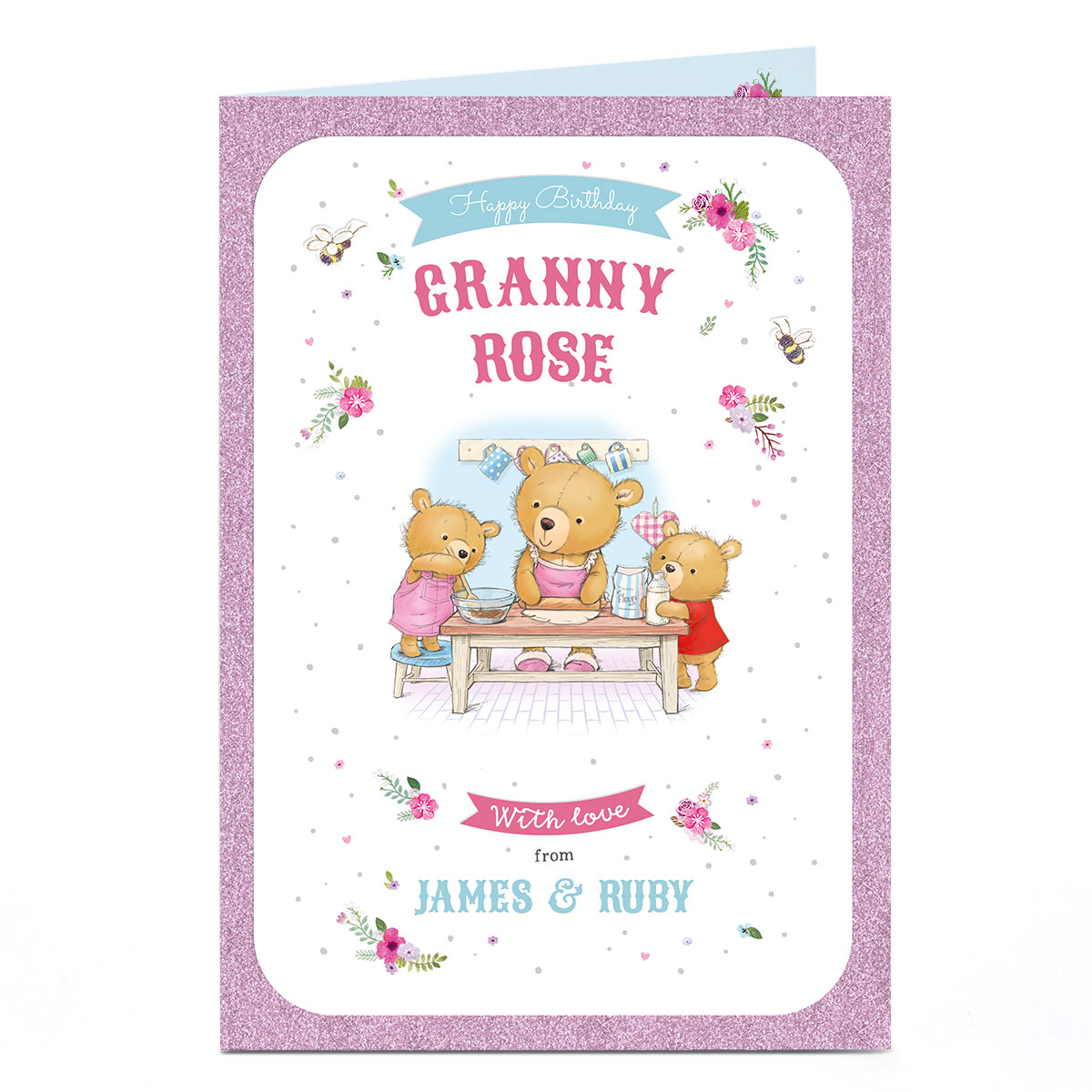 Personalised Any Occasion Card - Three Bears