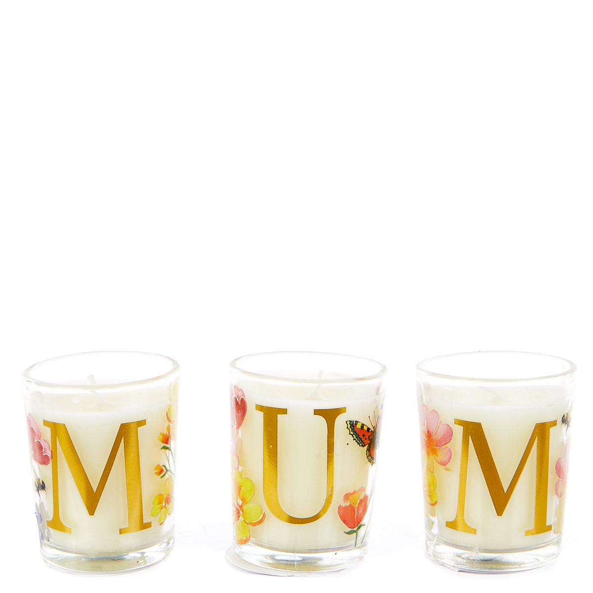 Floral Scented Mother's Day Candles - Set of 3