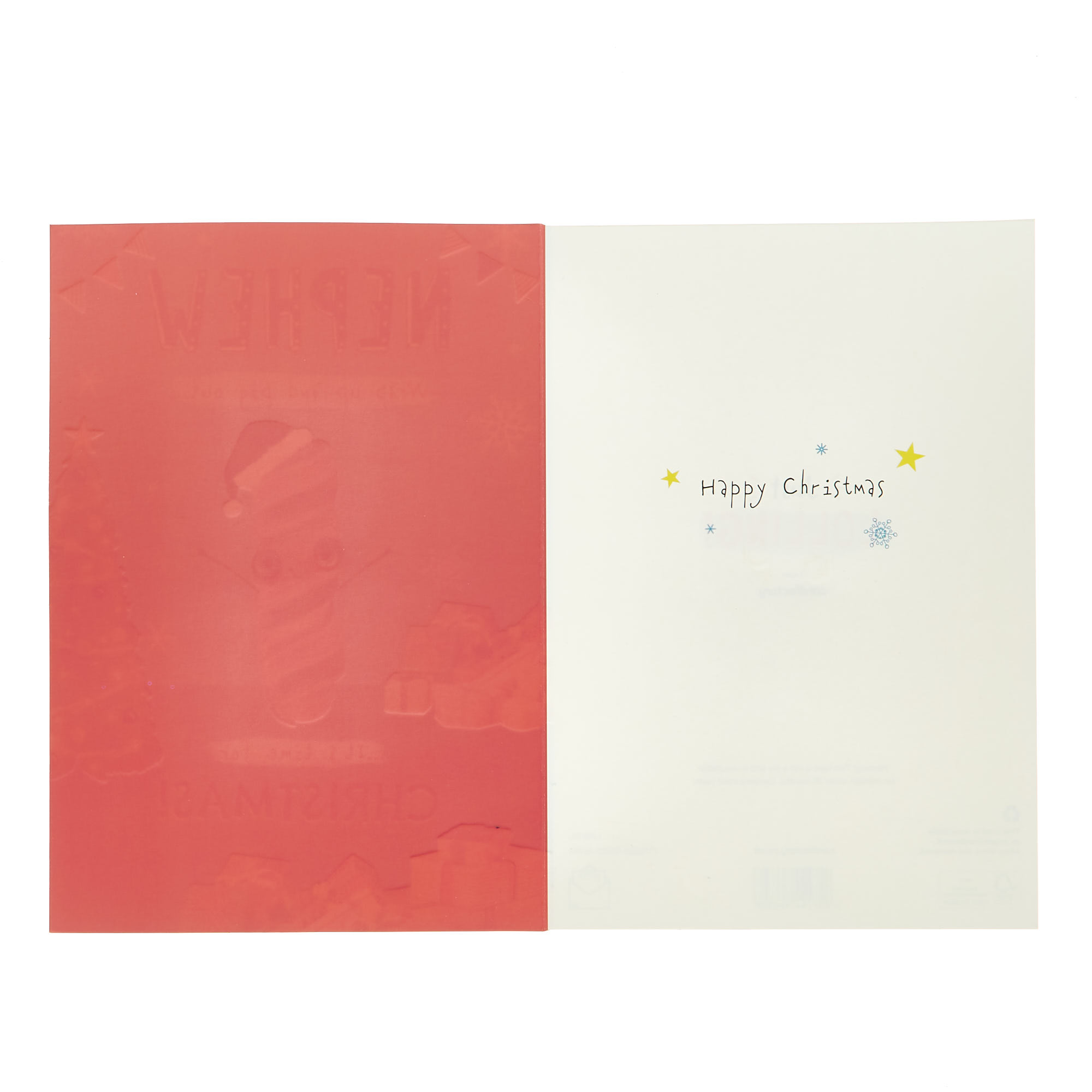 Christmas Card - Nephew Wrap Up & Pig Out
