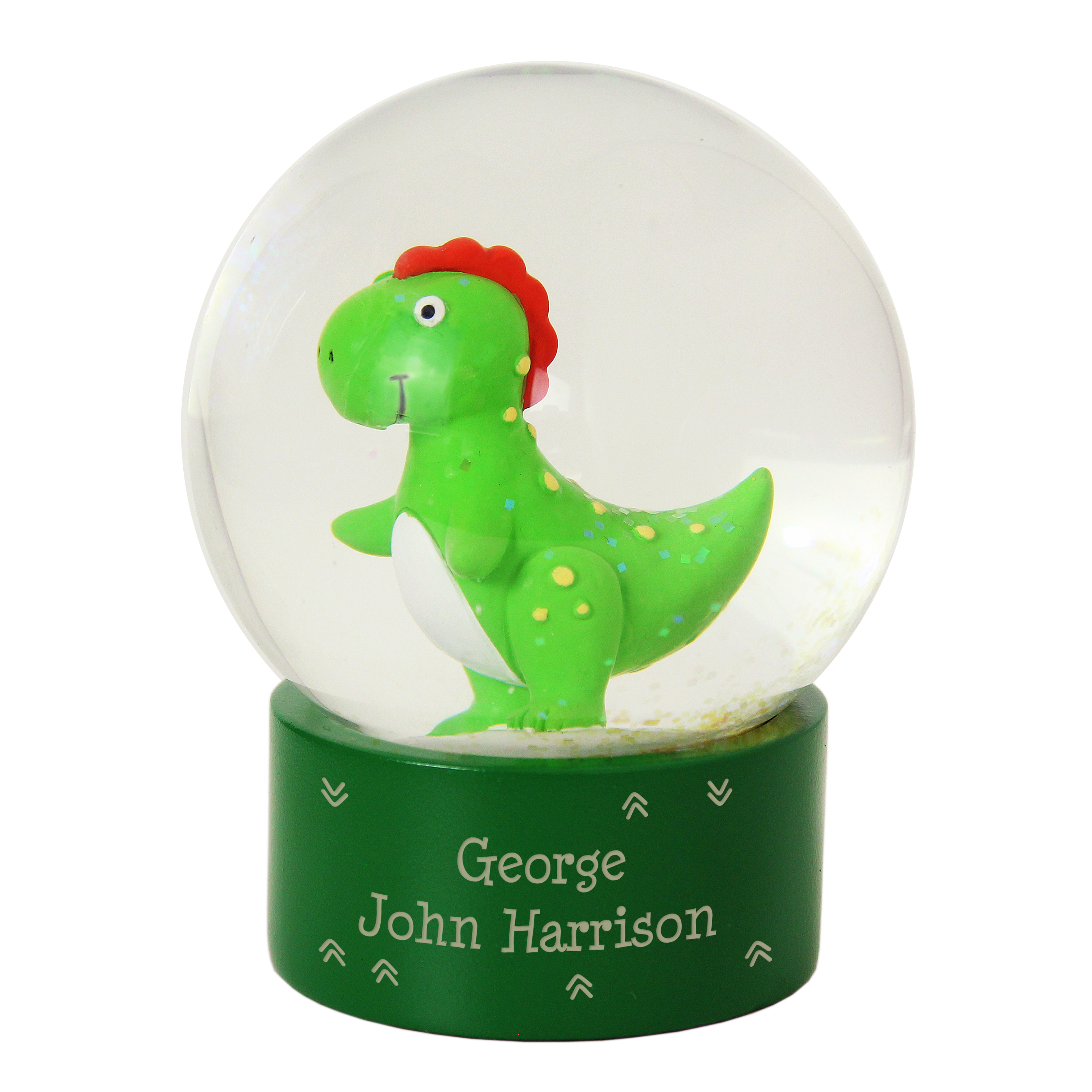 Personalised Dinosaur Snow Globe