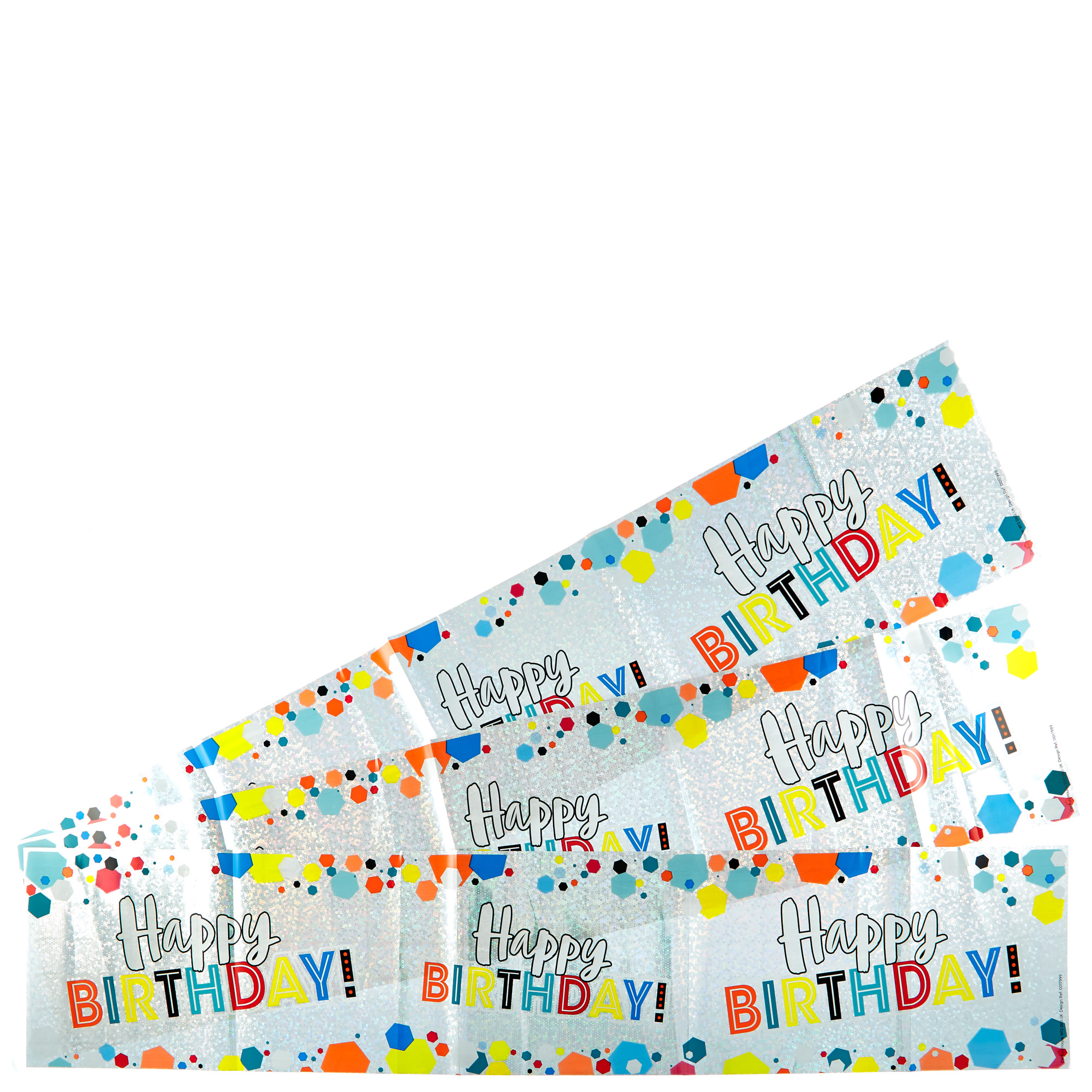 Holographic Happy Birthday Party Banners - Pack Of 3