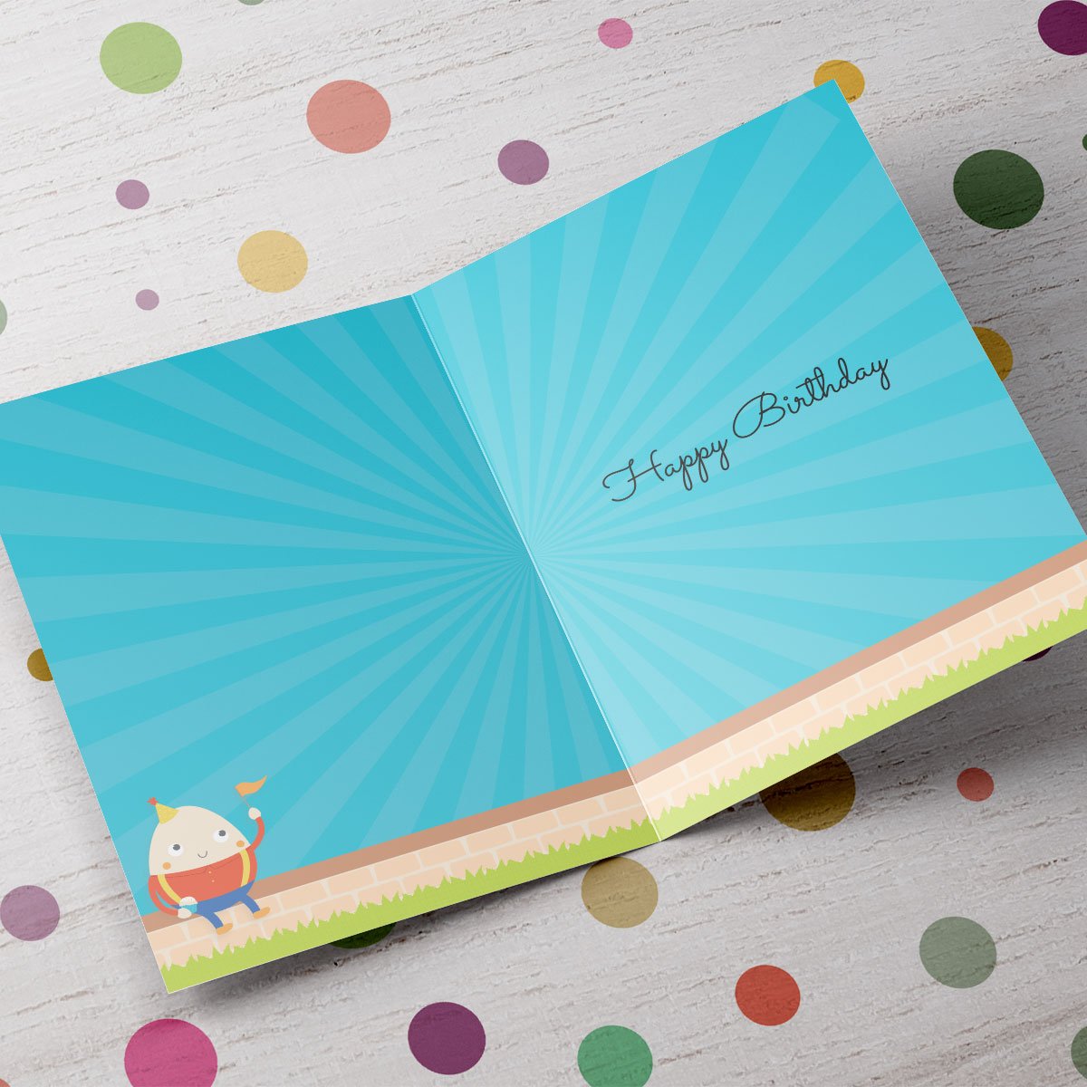 Personalised Birthday Card - Humpty Dumpty