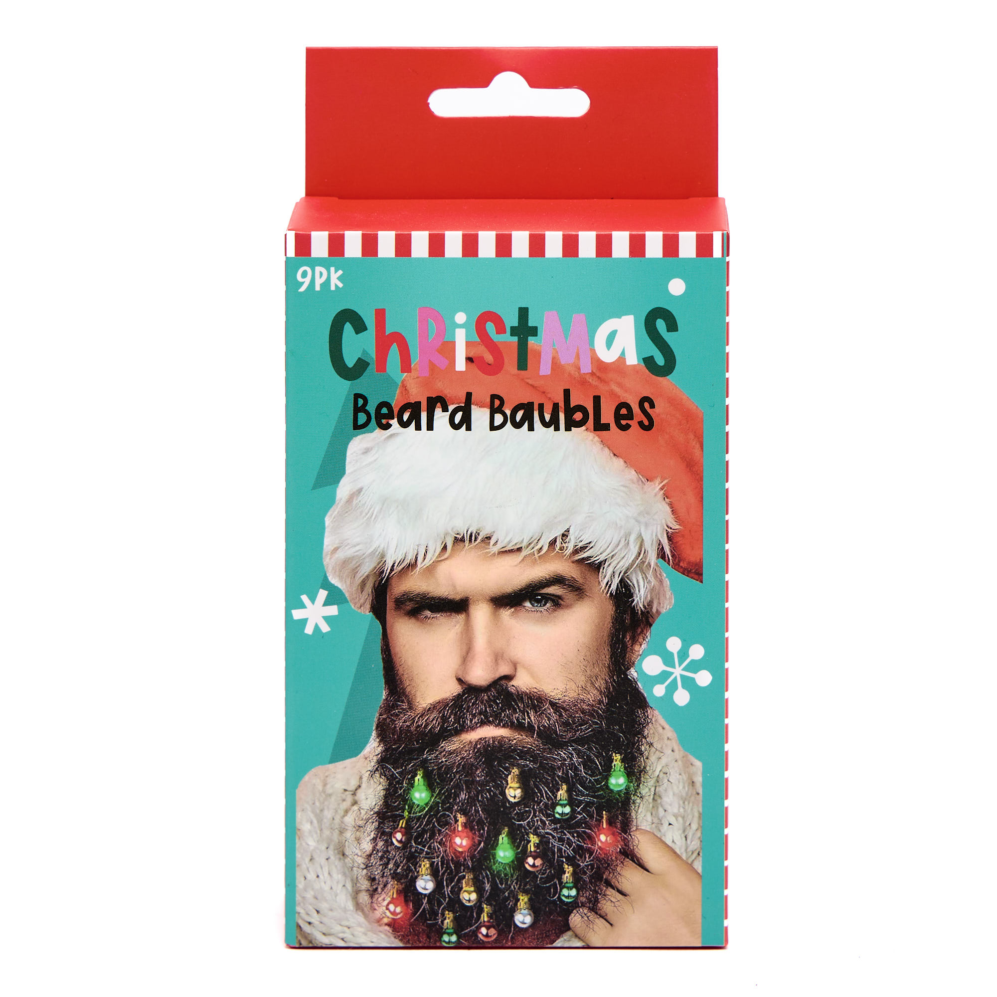 Christmas Beard & Hair Baubles - Pack of 9,  Christmas Beard & Hair Baubles - Pack of 9