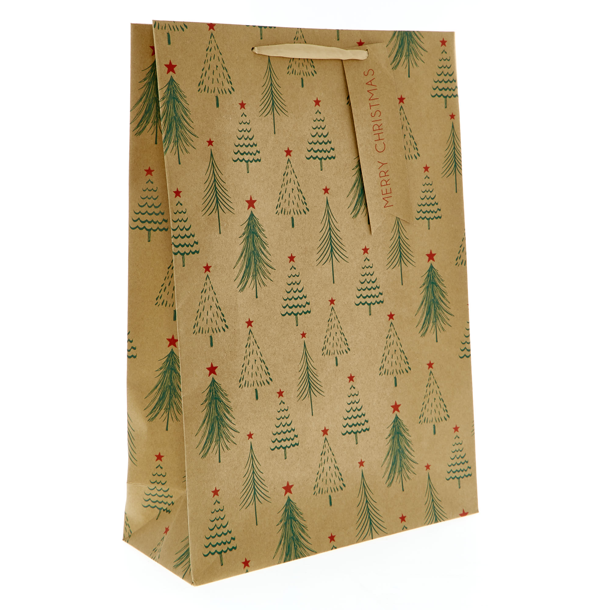 Buy ExtraLarge Recyclable Portrait Kraft Trees Christmas Gift Bag for
