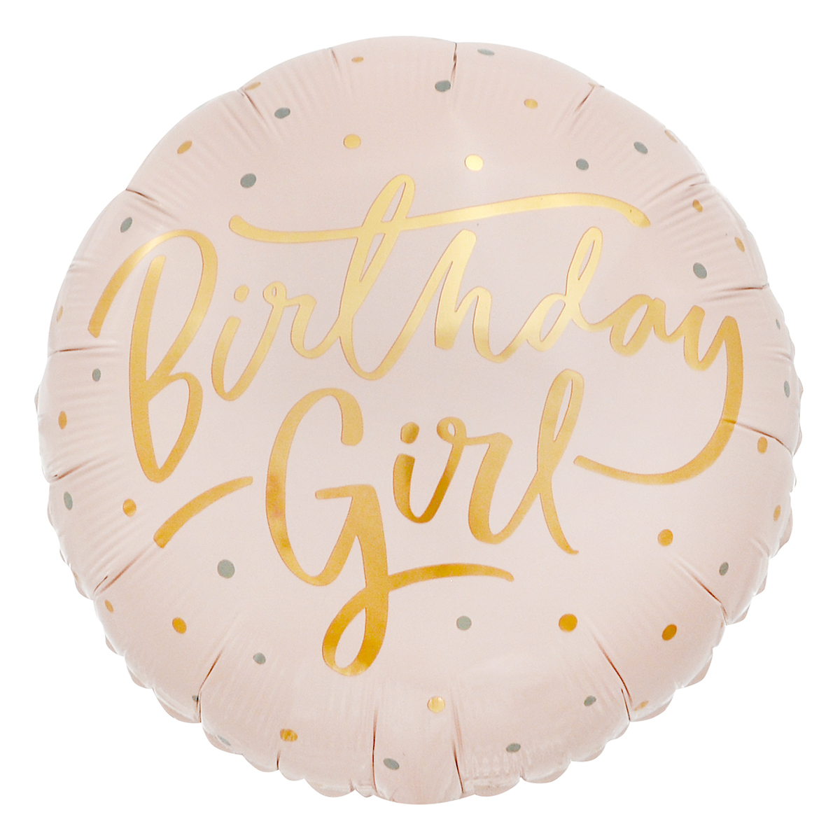 Pink & Gold Birthday Girl 18-Inch Foil Helium Balloon
