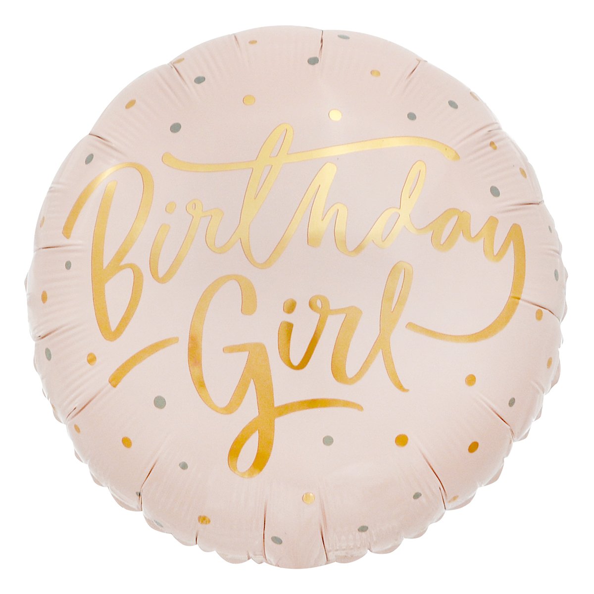 Pink & Gold Birthday Girl 18-Inch Foil Helium Balloon