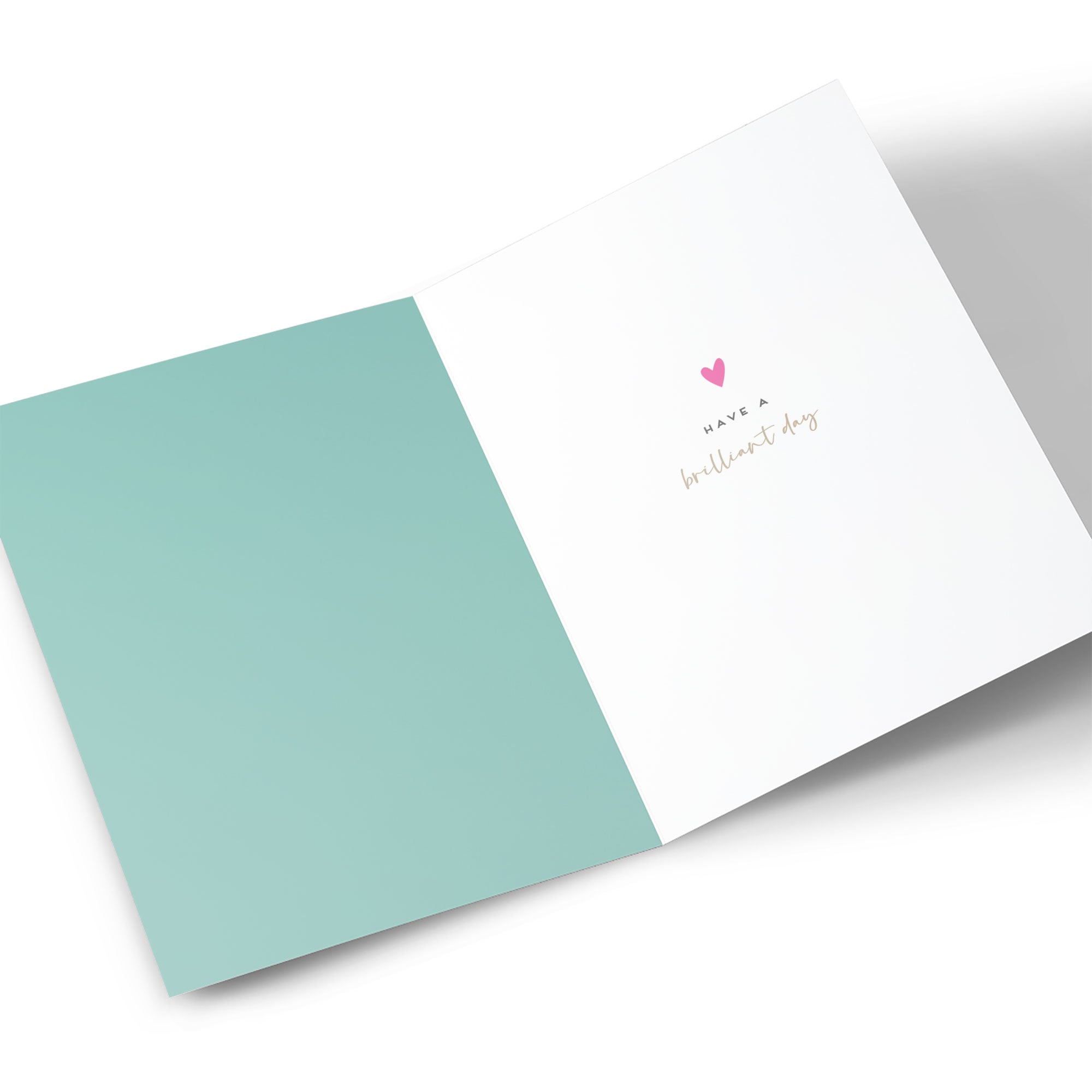 Birthday Card - Pastel Green and Gold Script, Stepmum