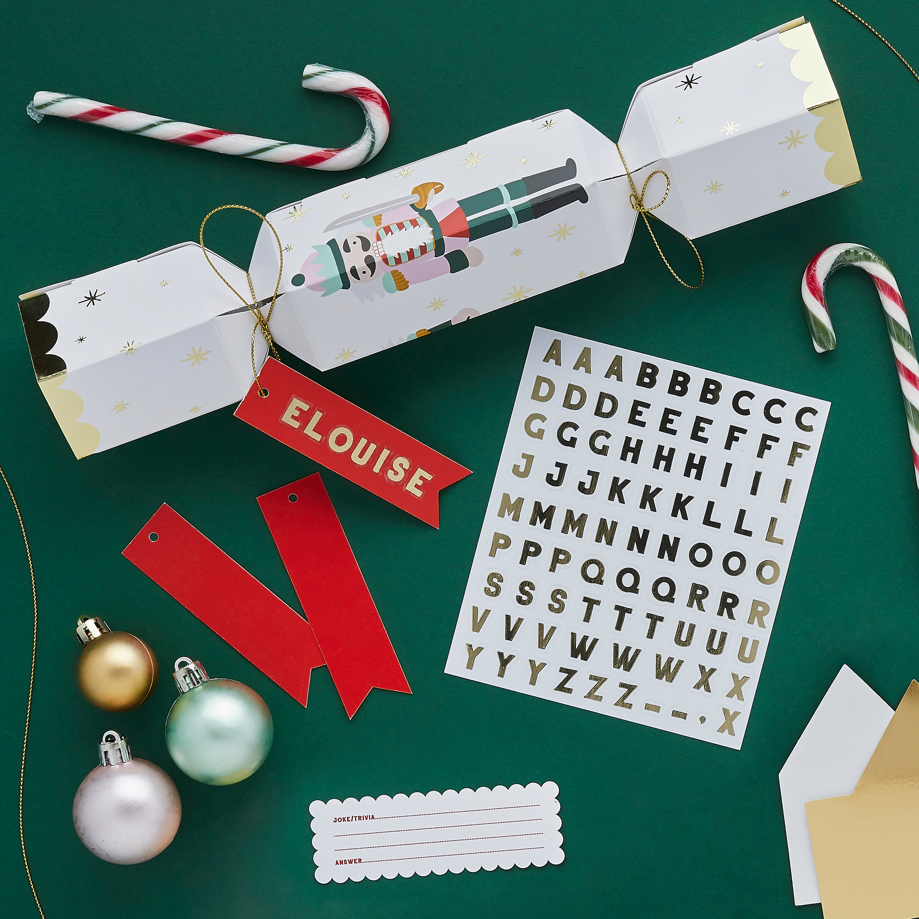 DIY Nutcracker Customisable Cracker Kit - Pack of 6