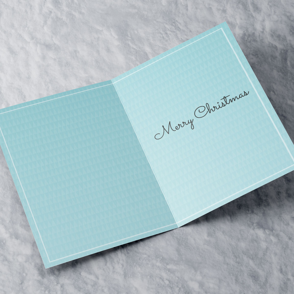 Personalised Christmas Card - Ice Skates Blue