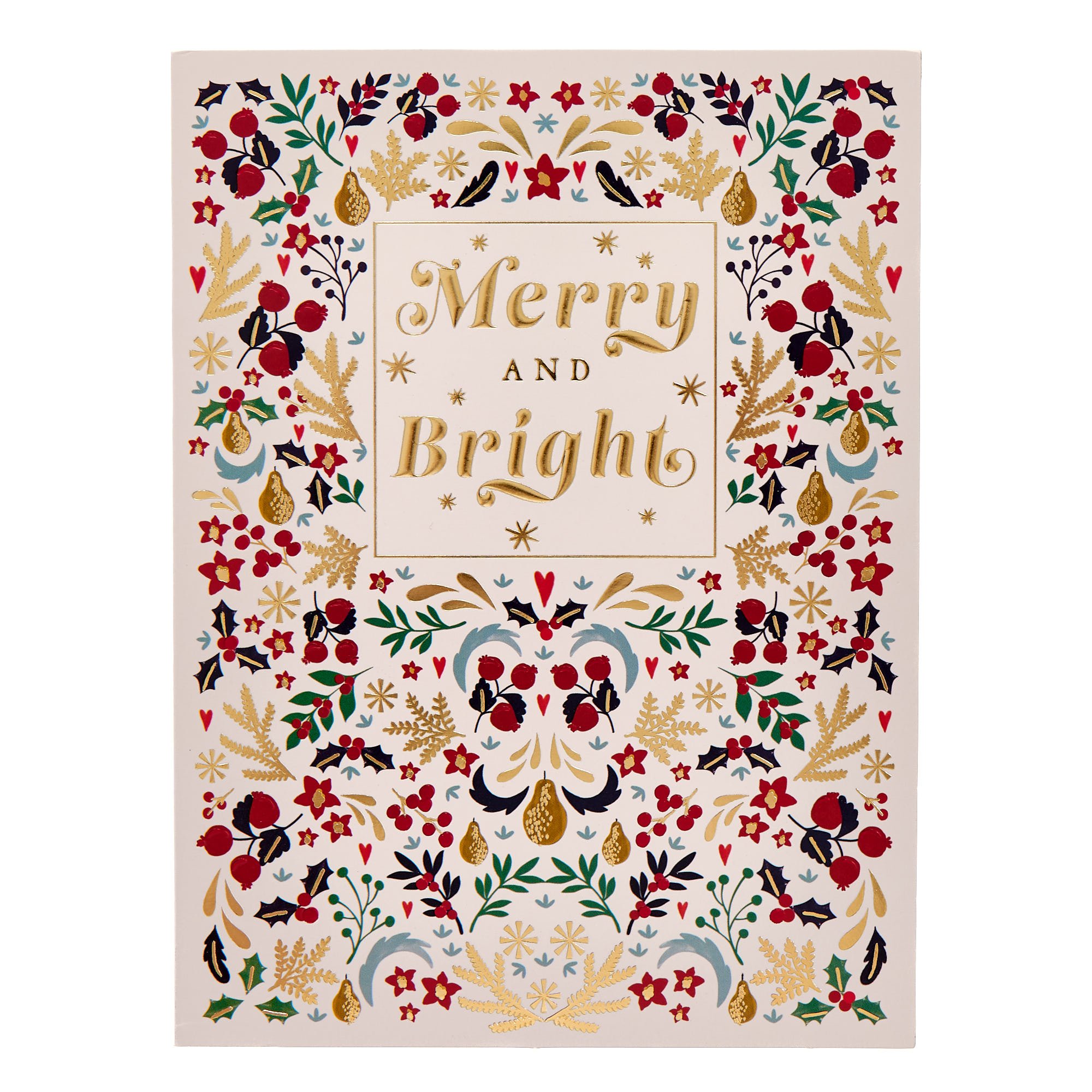 Deluxe Patterned Tree Charity Christmas Cards - Pack of 10 (2 Designs)