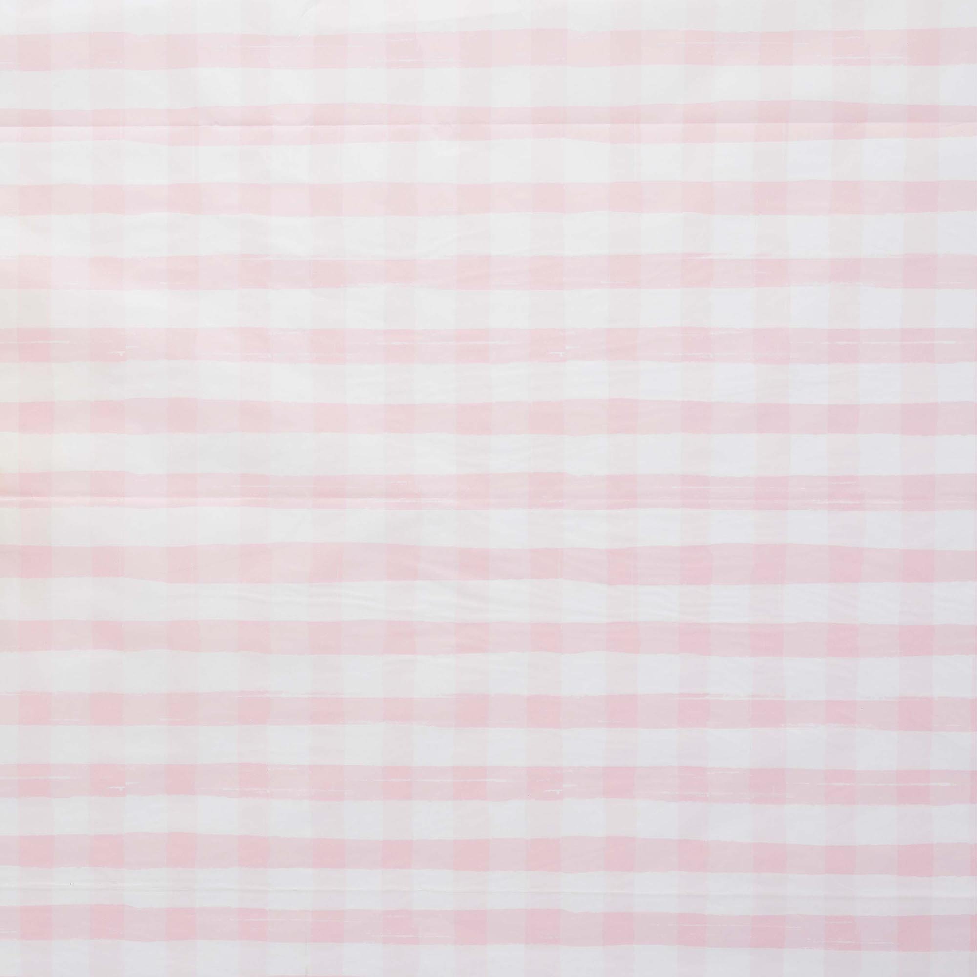 Gingham Paper Tablecloth 