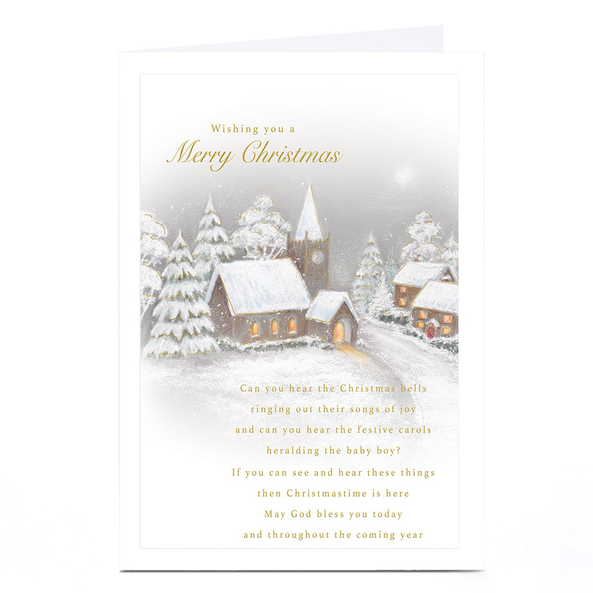 Christmas Card - Bless You Today and Throughout the Year