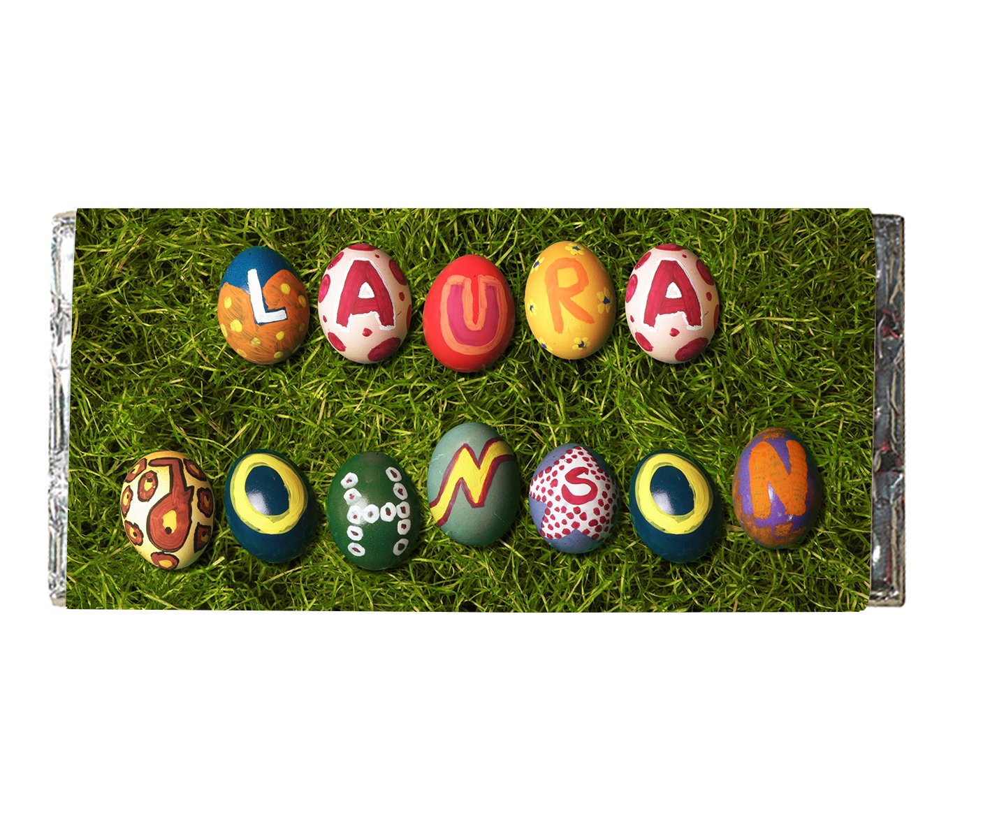 Personalised Chocolate Bar - Easter Eggs