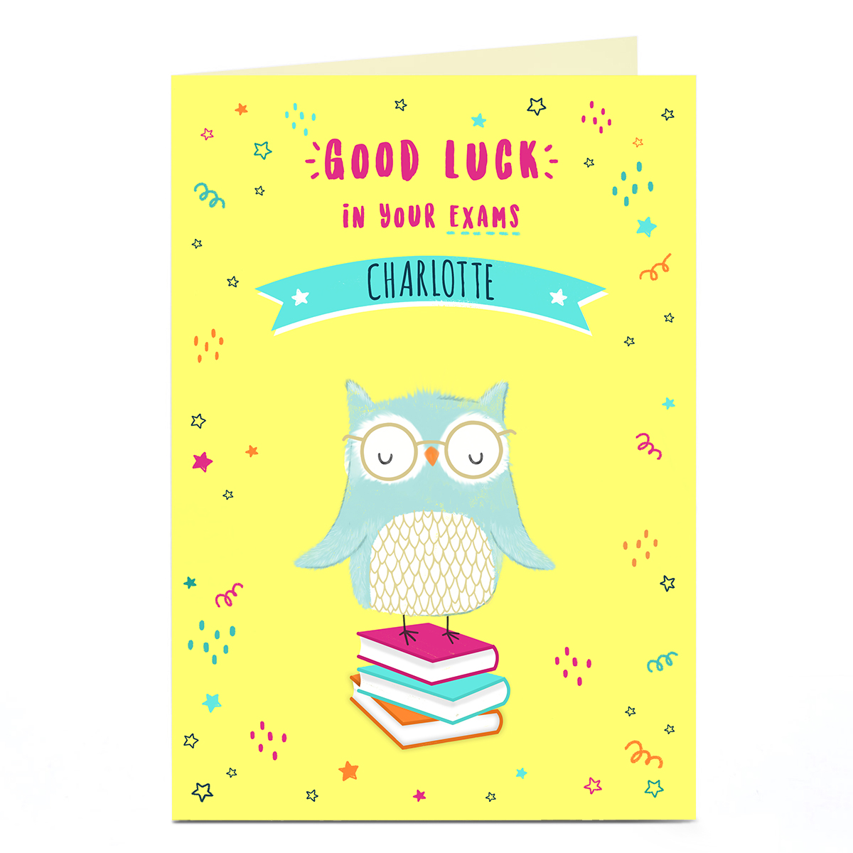 Buy Personalised Good Luck Card Wise Owl for GBP 1.79 Card Factory UK