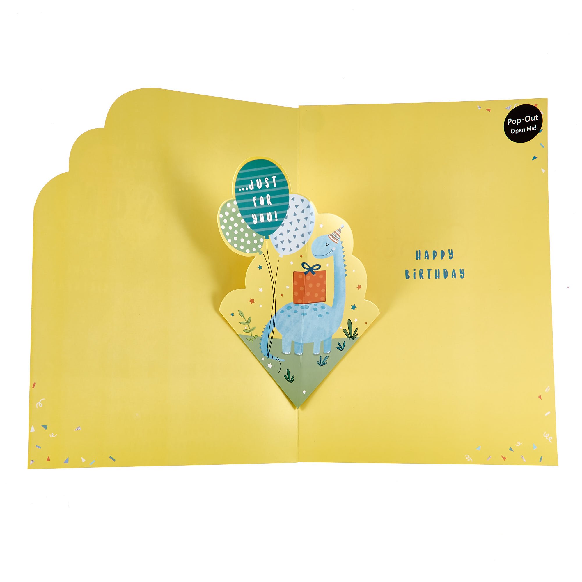 Son Birthday Card - Pop Out Dinosaur