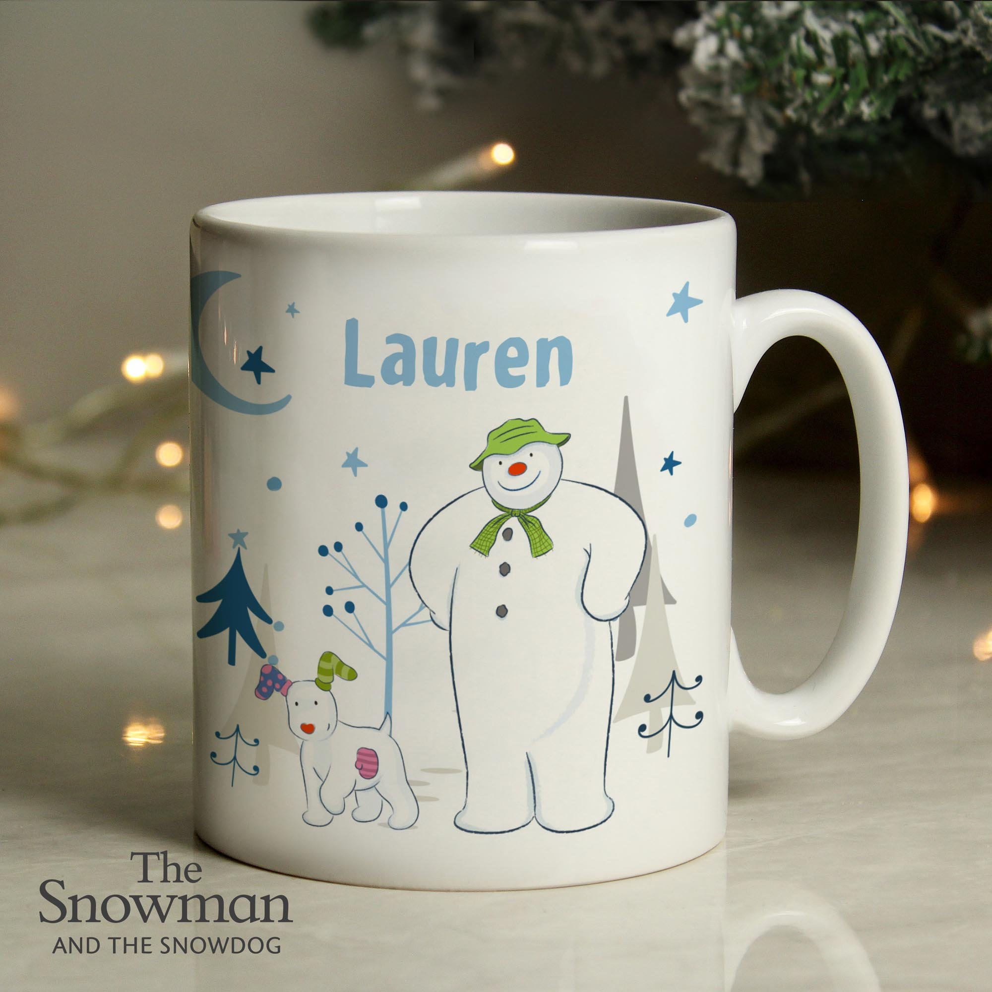 Personalised The Snowman & the Snowdog Mug