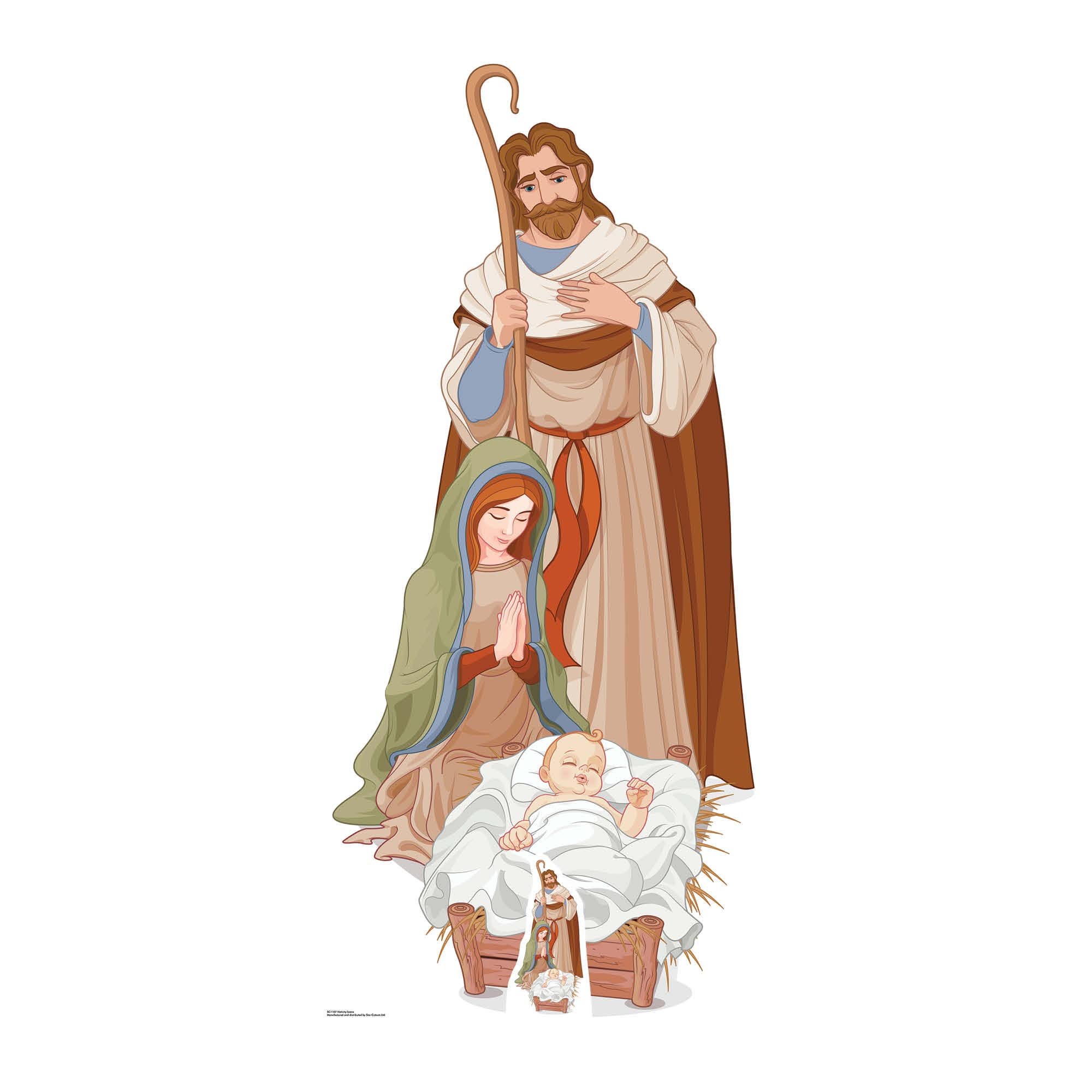 Nativity Scene Cardboard Cutout 