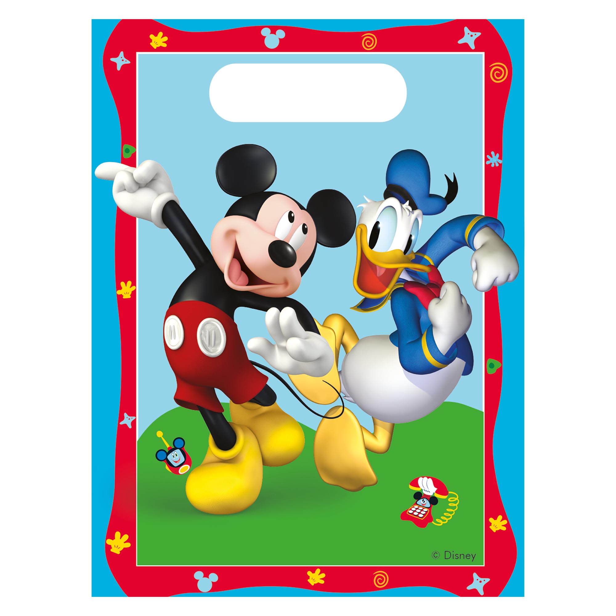 Mickey Rock The House Party Tableware & Decorations Bundle - 16 Guests