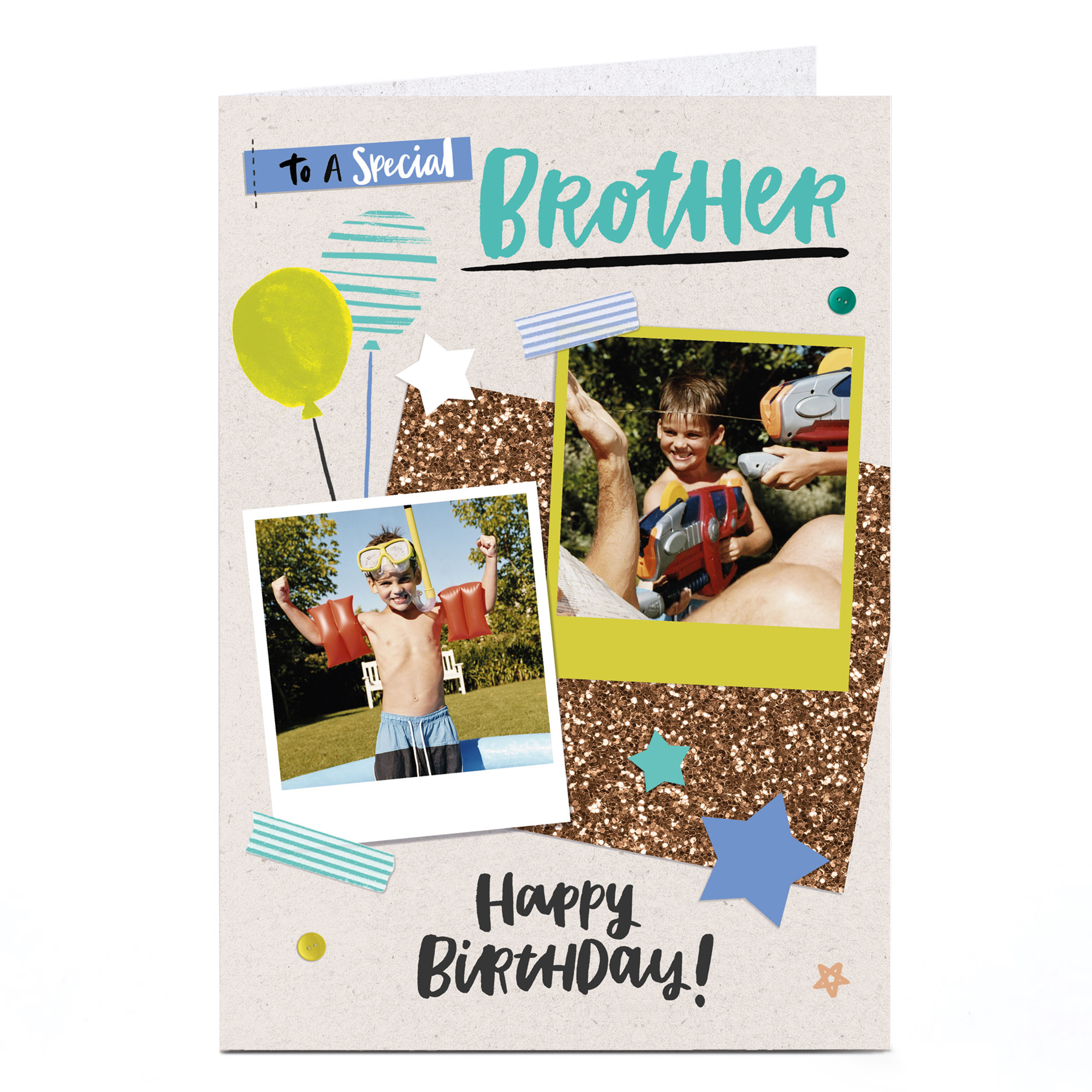 Photo Birthday Card - To A Special Brother