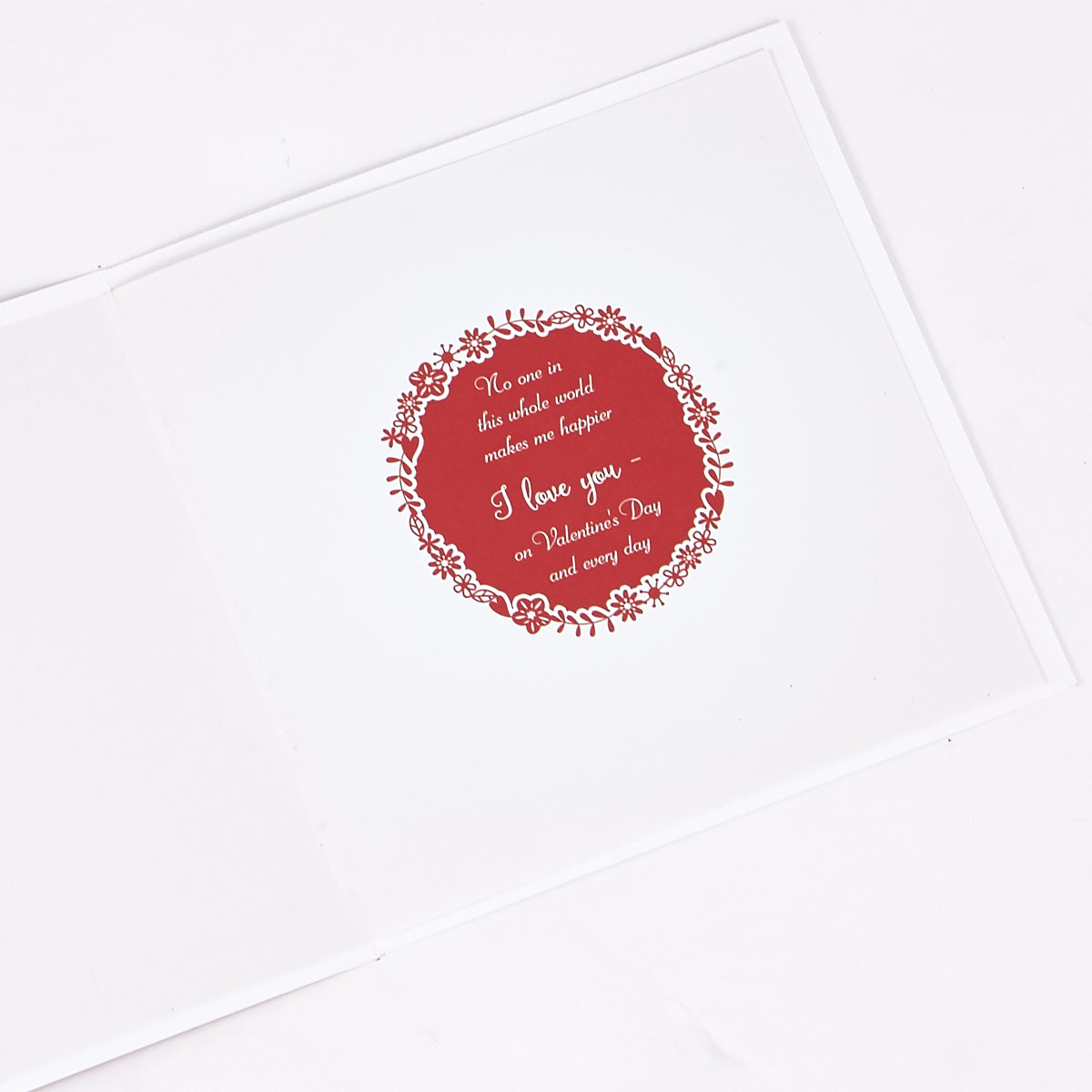 Valentine's Day Card - Exquisite Collection Wife White Heart