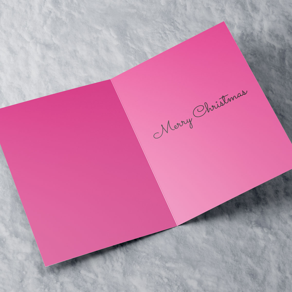 Personalised Christmas Card - Pink Winter Illustrations