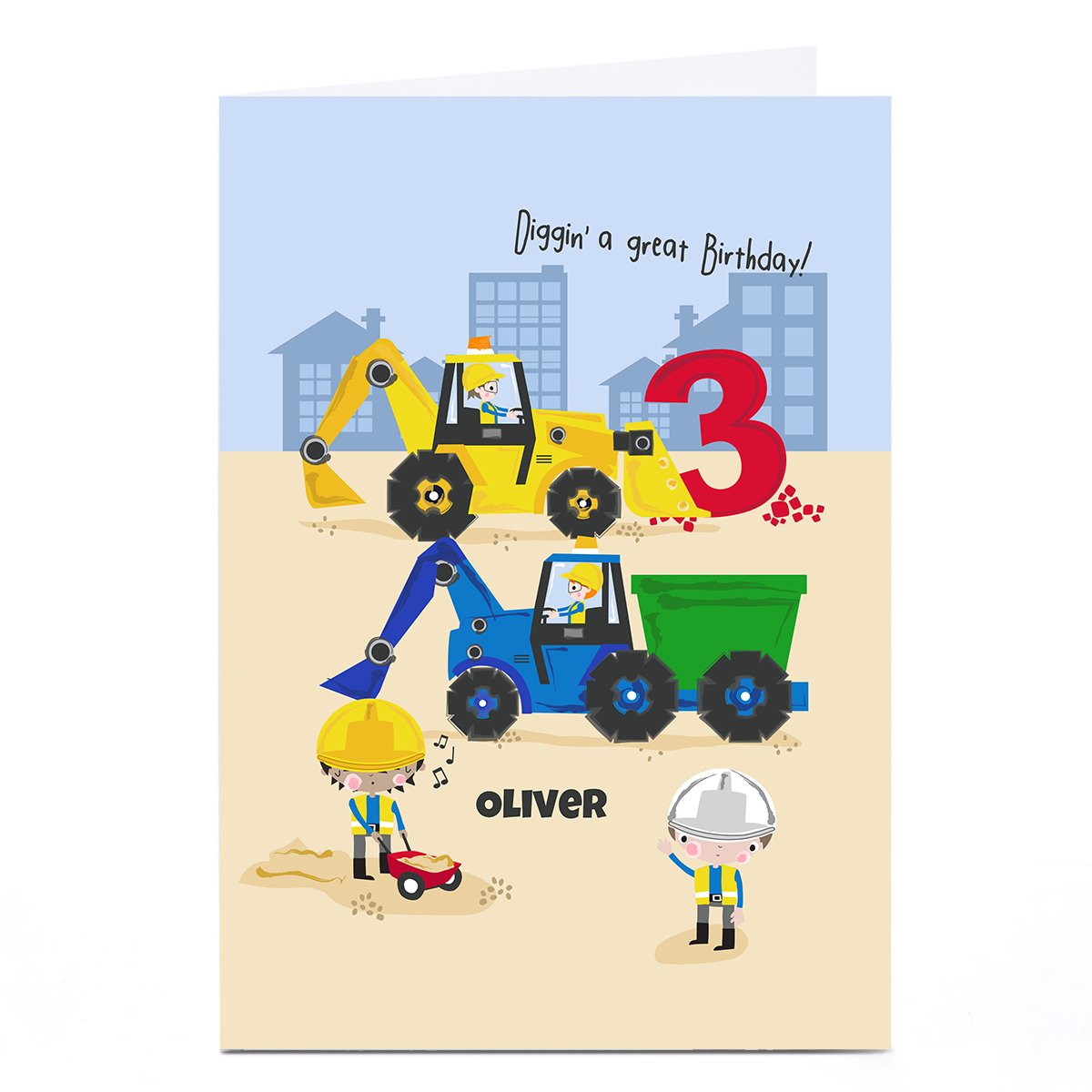 Personalised Rachel Griffin Birthday Card - Diggin' A Great Birthday, 3