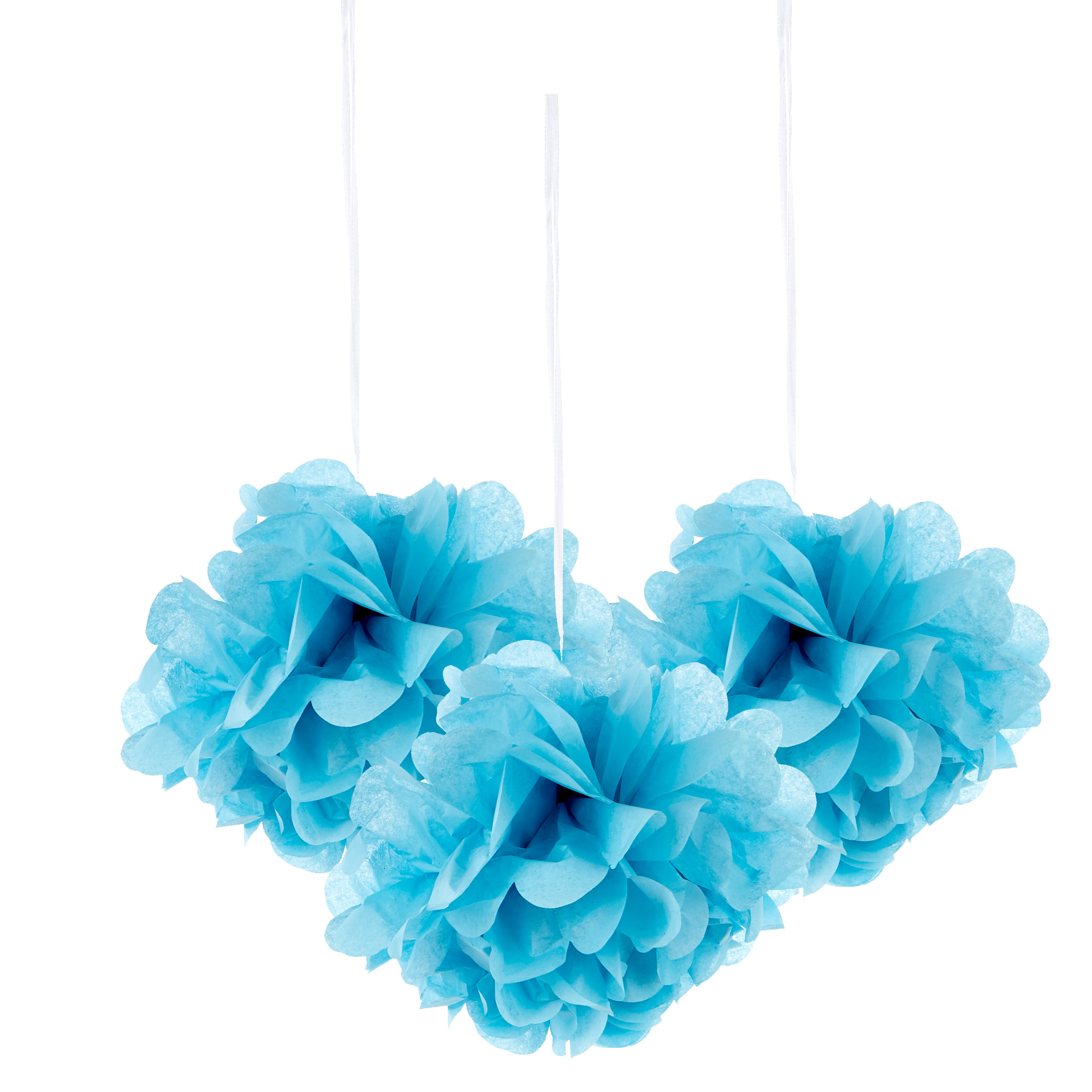 Buy Mini Tissue Paper Pom-Pom Party Decorations - Blue (Pack Of for GBP 2.49 | Card UK
