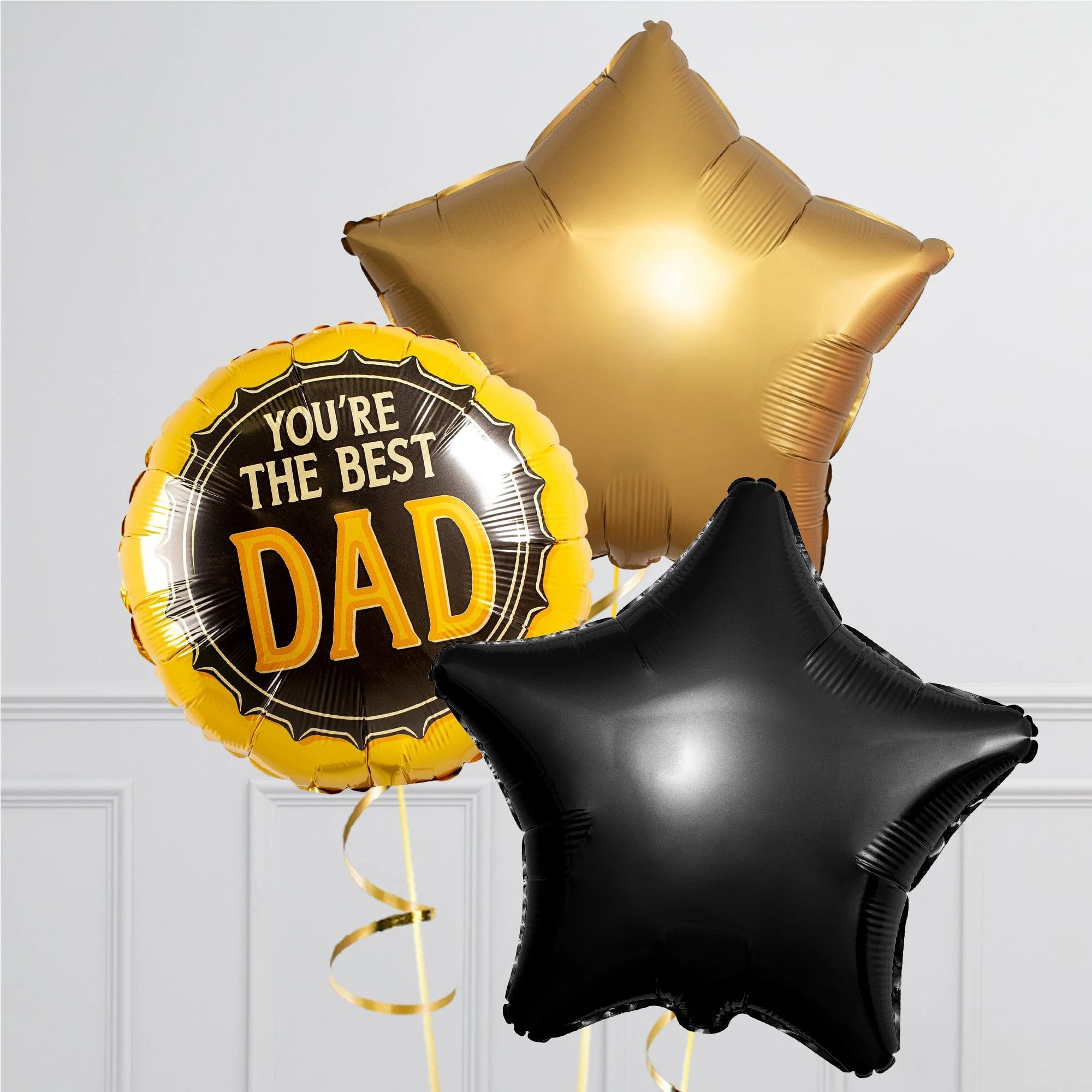 Personalised Beer Best Dad Supershape & Foil Balloon Package - Delivered Inflated!