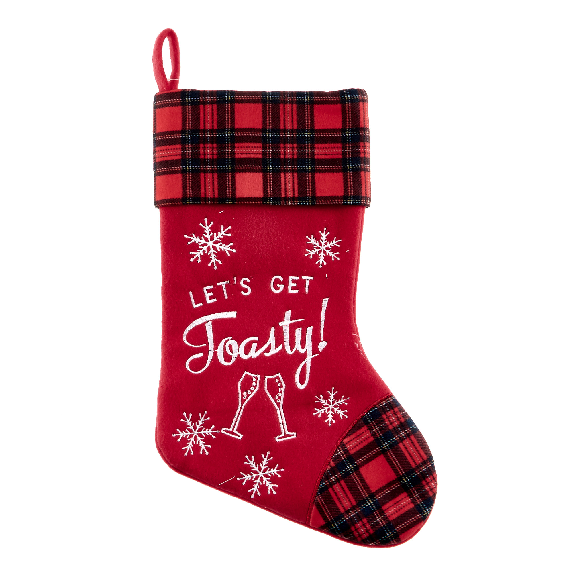 Let's Get Toasty Christmas Stocking 