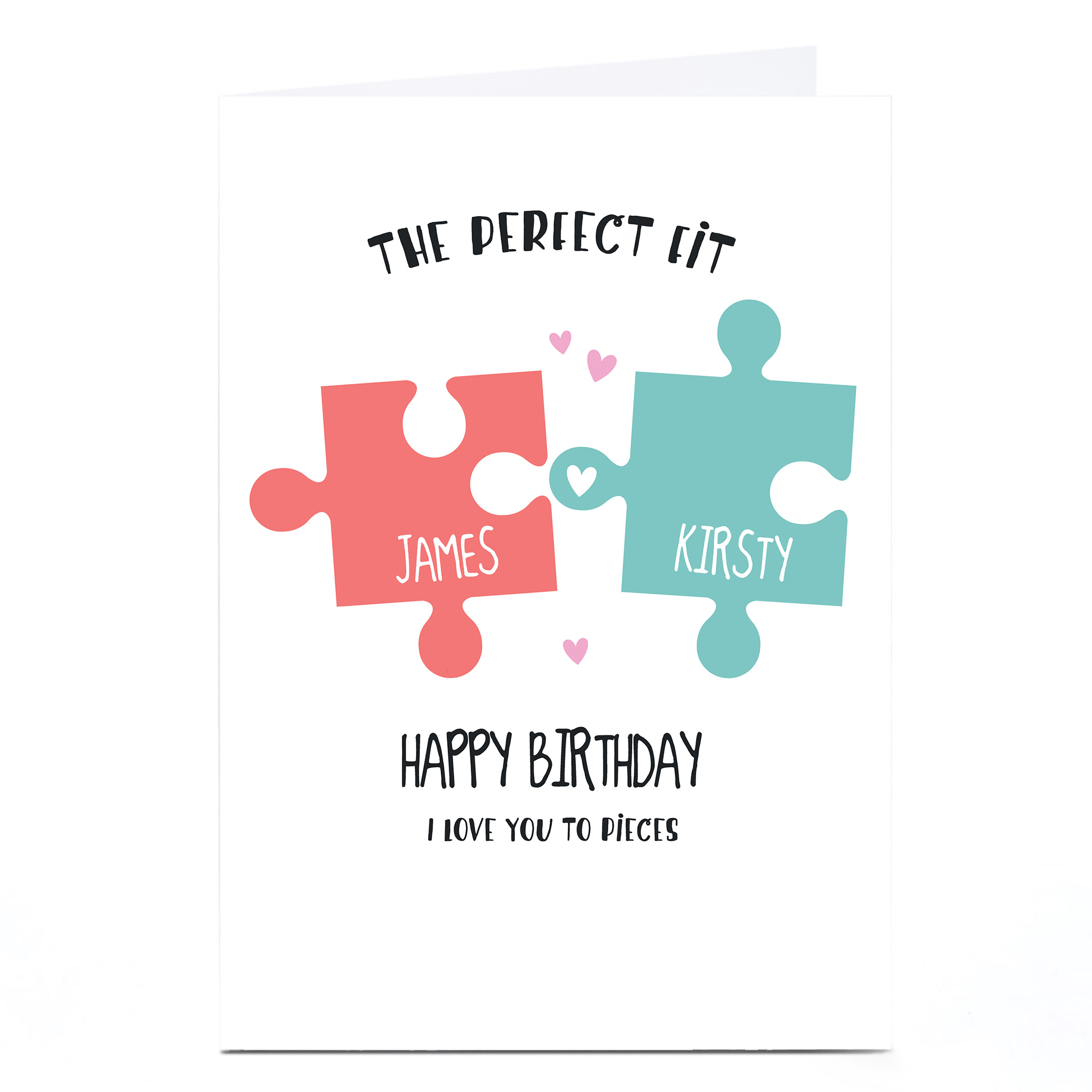 Personalised Birthday Card - Jigsaw, The Perfect Fit