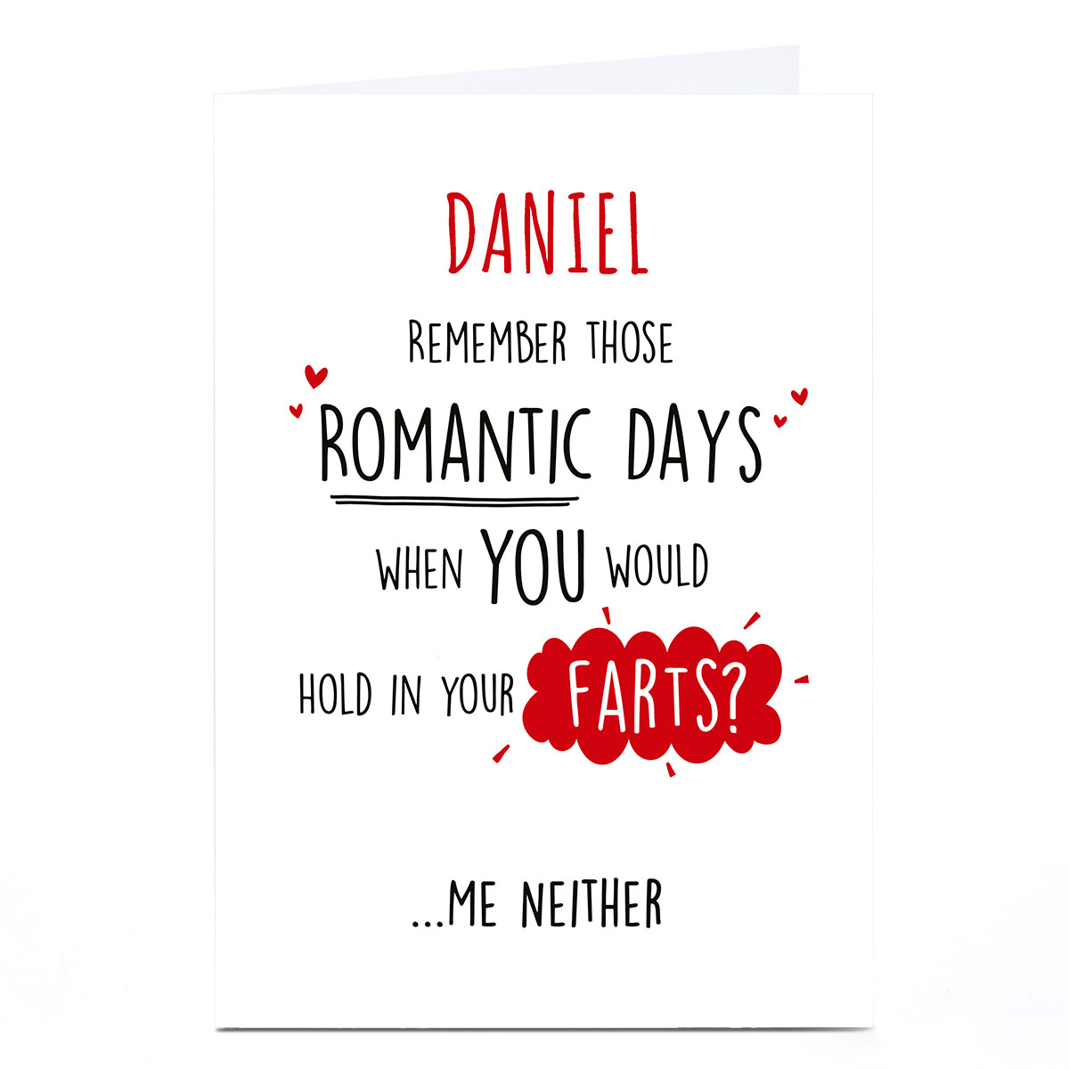 Personalised Valentine's Day Card - Romantic Days...