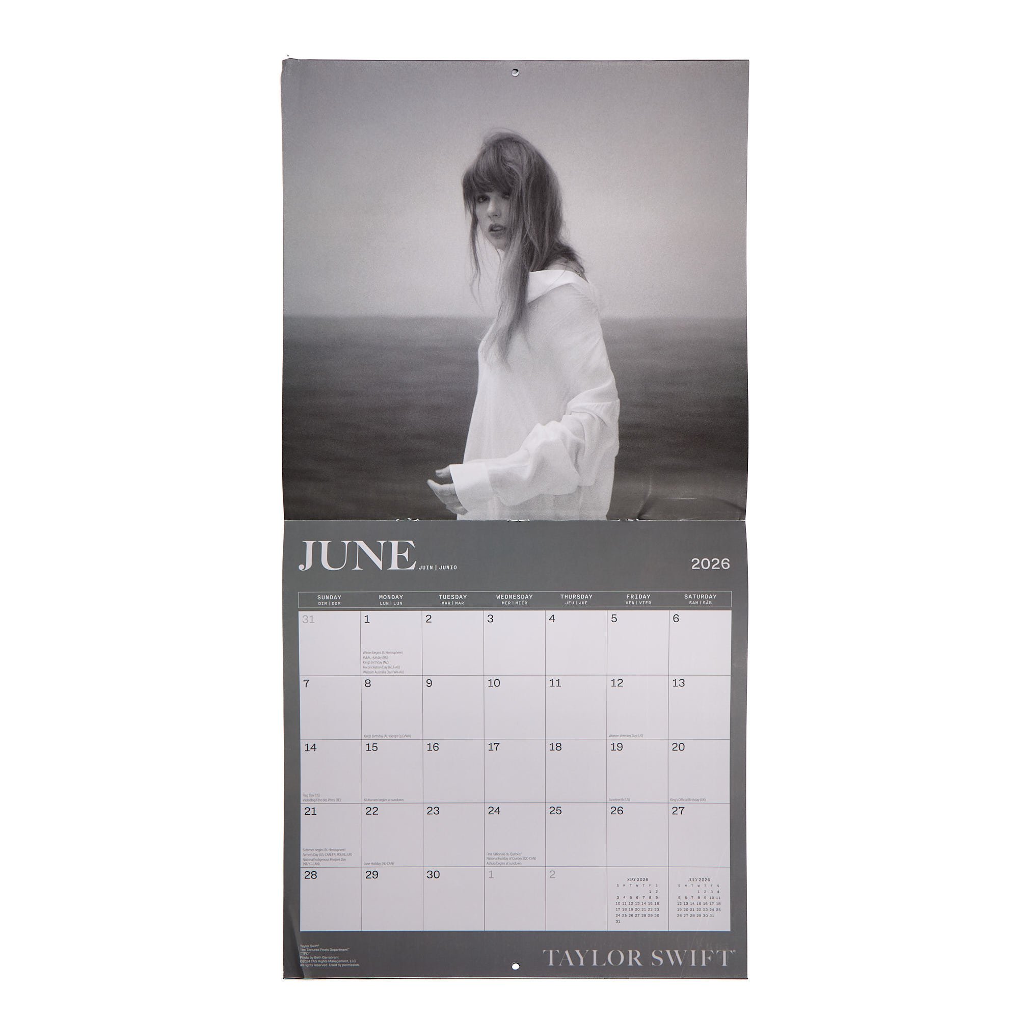Taylor Swift 2026 16-Month Square Wall Calendar