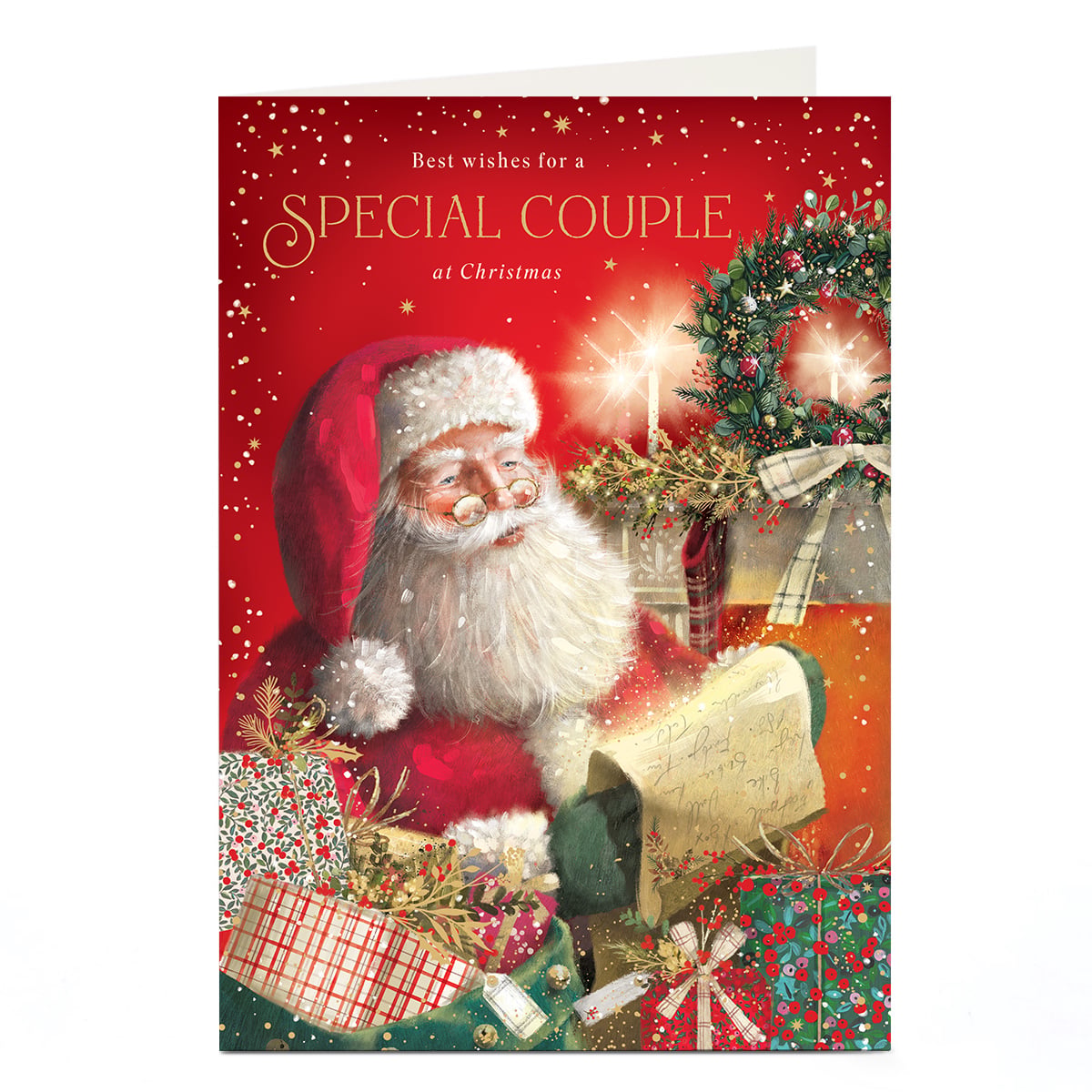 Christmas Card - Father Christmas List, Special Couple