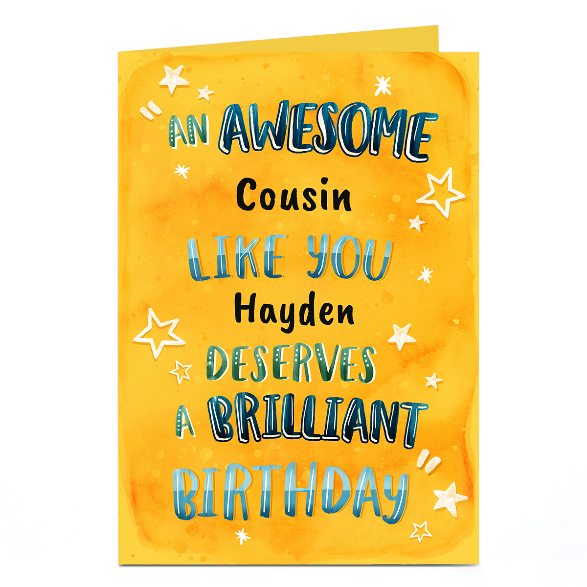 Personalised Birthday Card - Awesome Like You Any Name