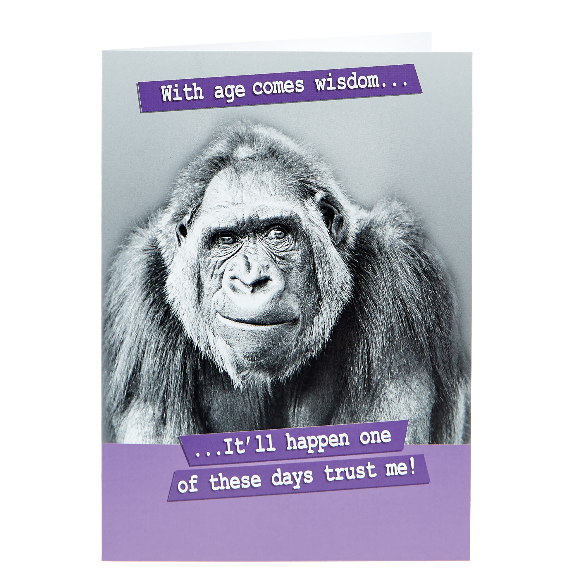 Birthday Card - With Age Comes With Wisdom