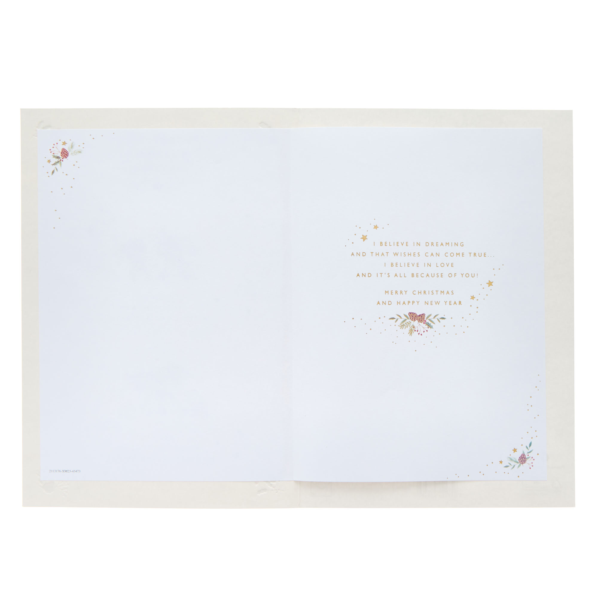 Husband I Believe In Bears Christmas Card
