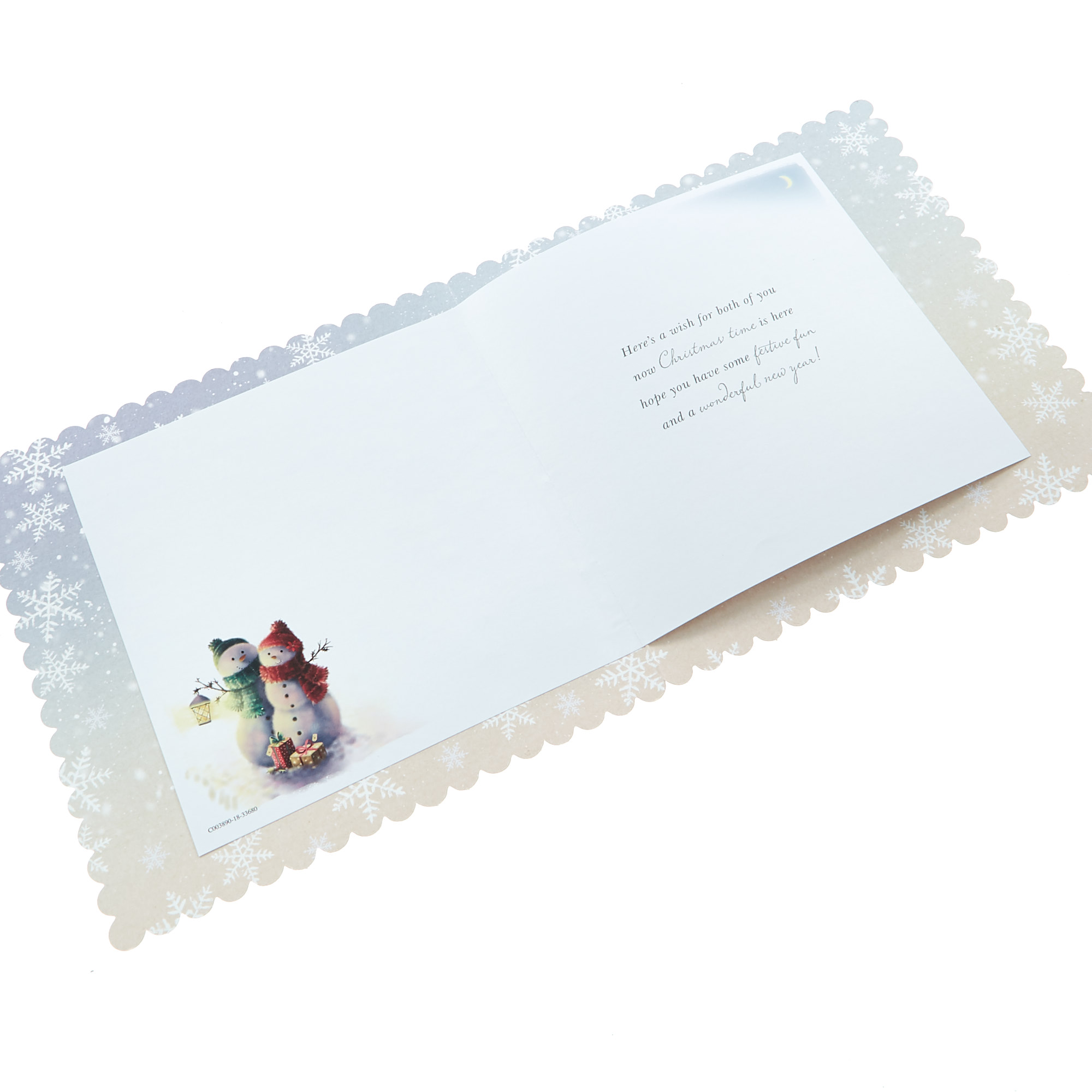Exquisite Collection Christmas Card - Both Of You Snowmen